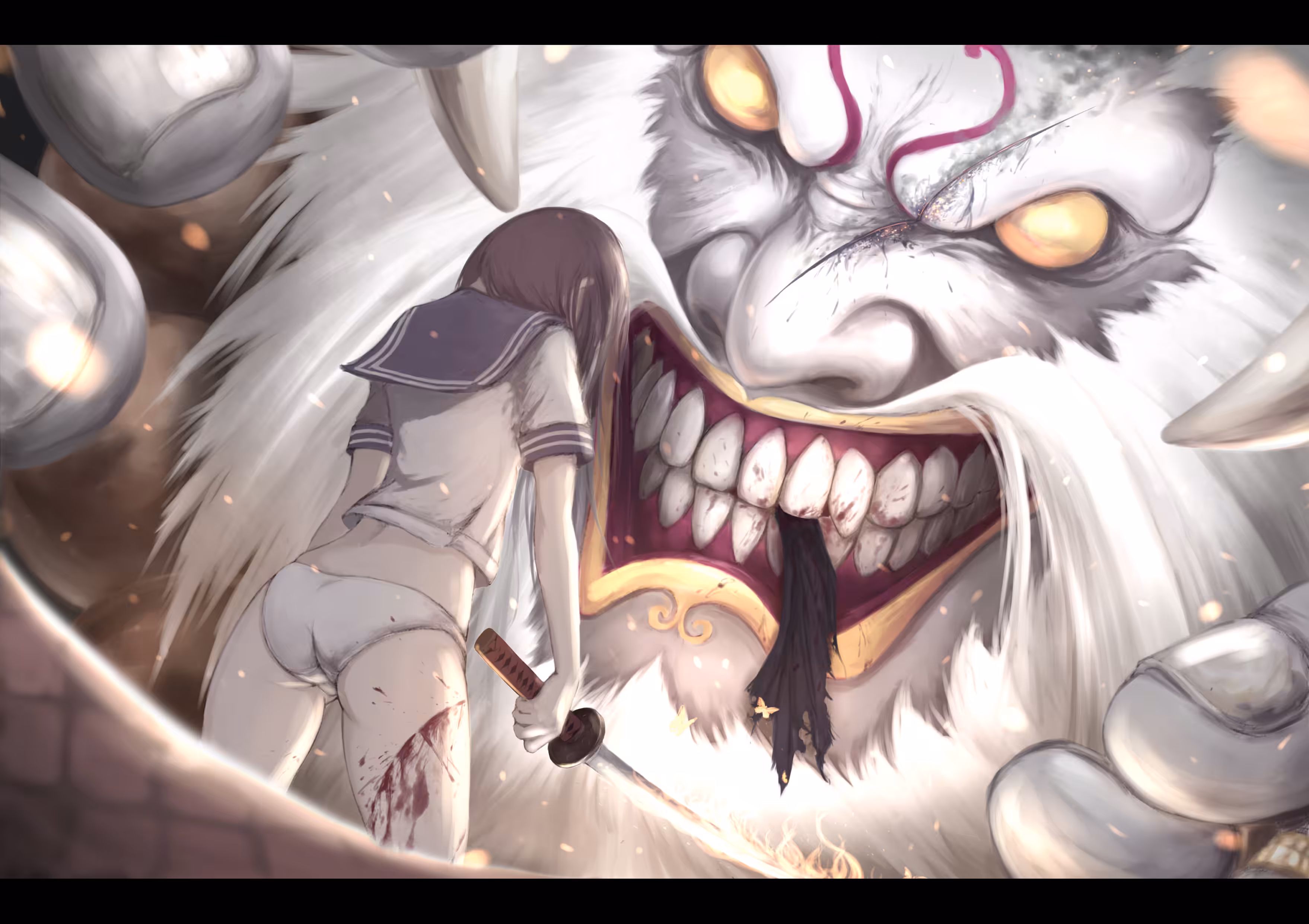 School Girl vs Oni