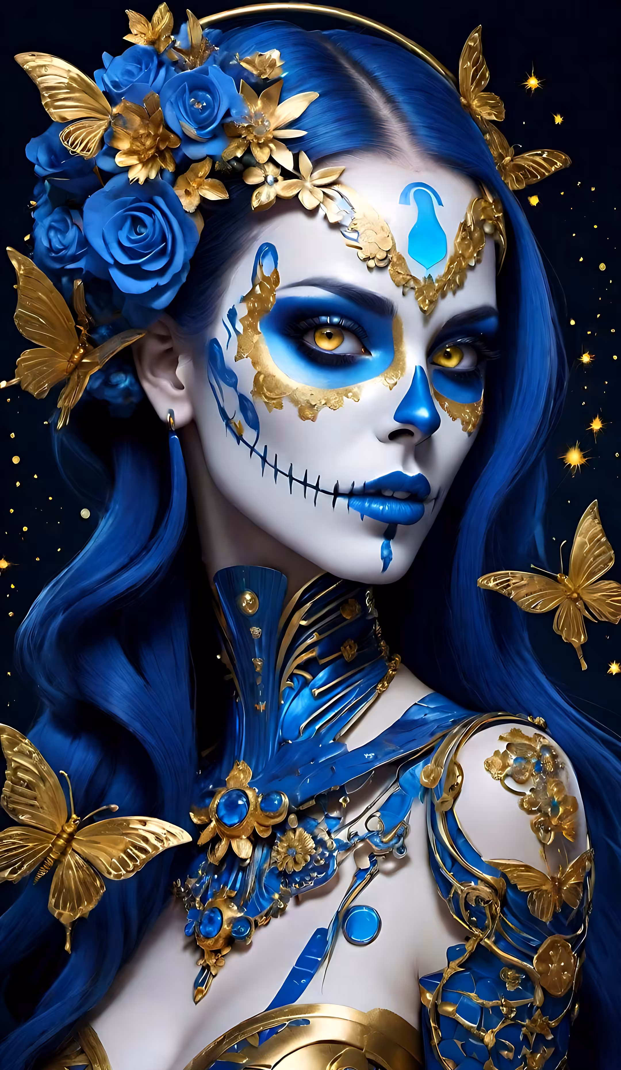 Midnight Blue SkullGirl 