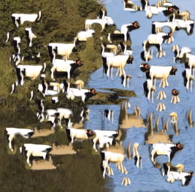 Cows are a mess