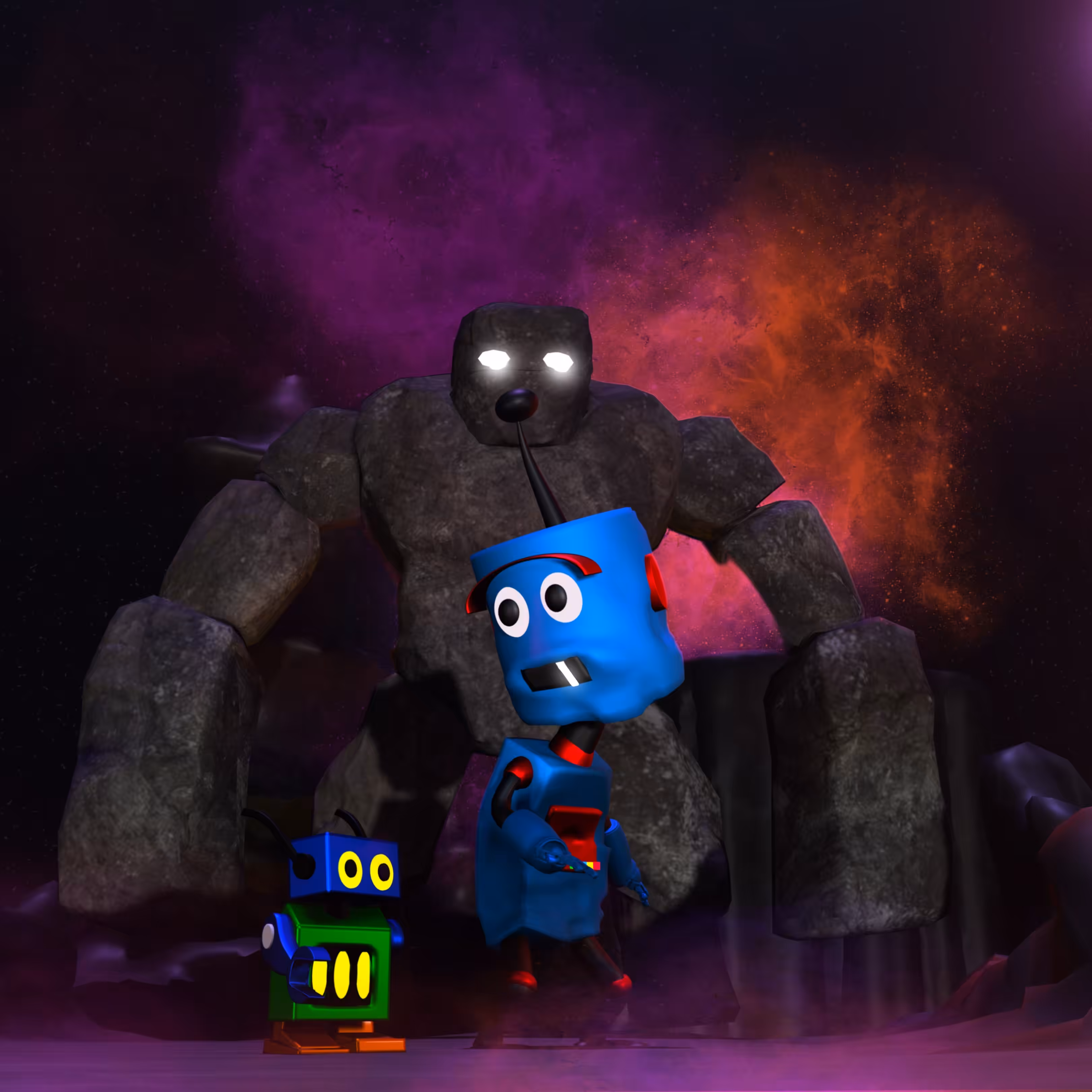 even robots are afraid in the dark