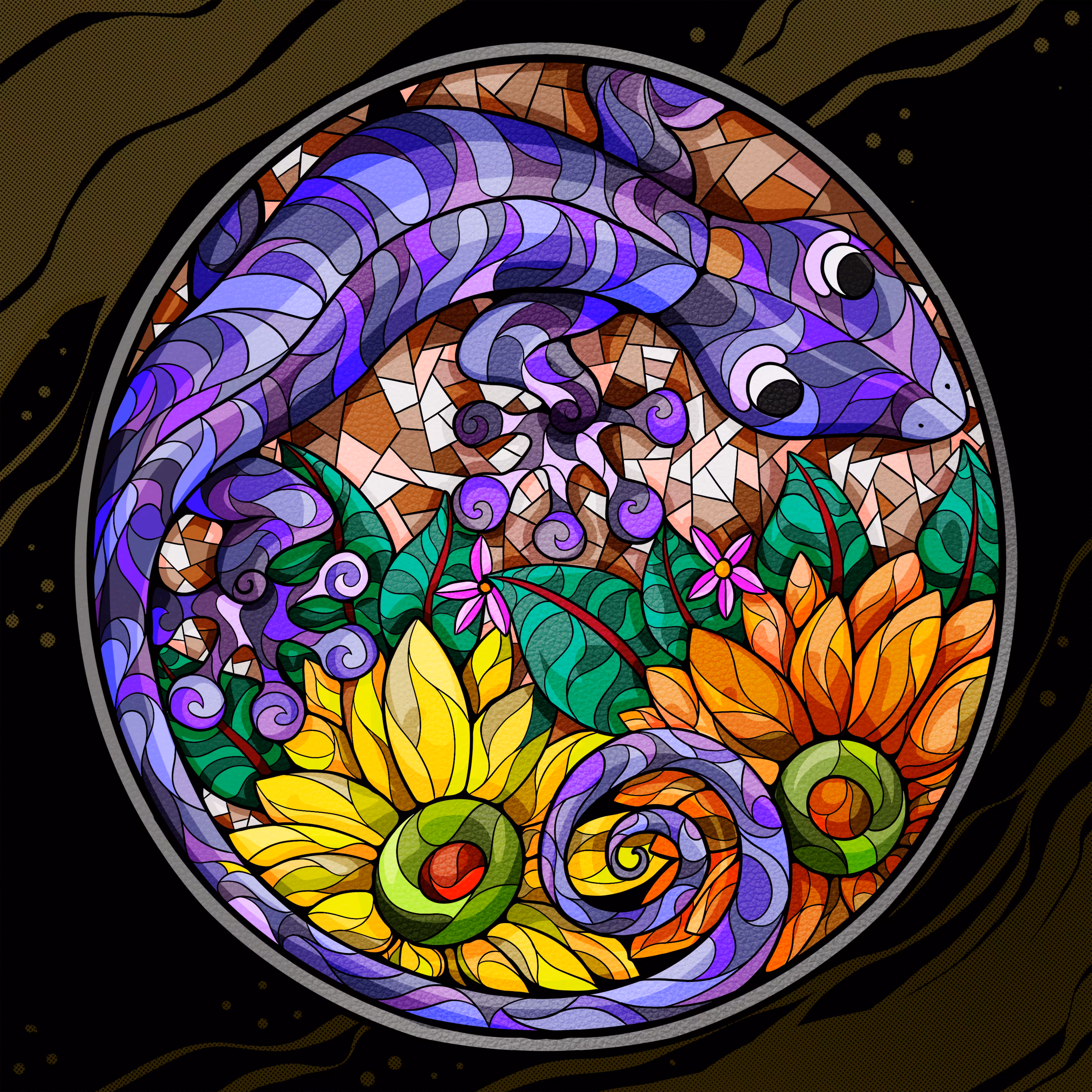 StainedGlass Coin #1