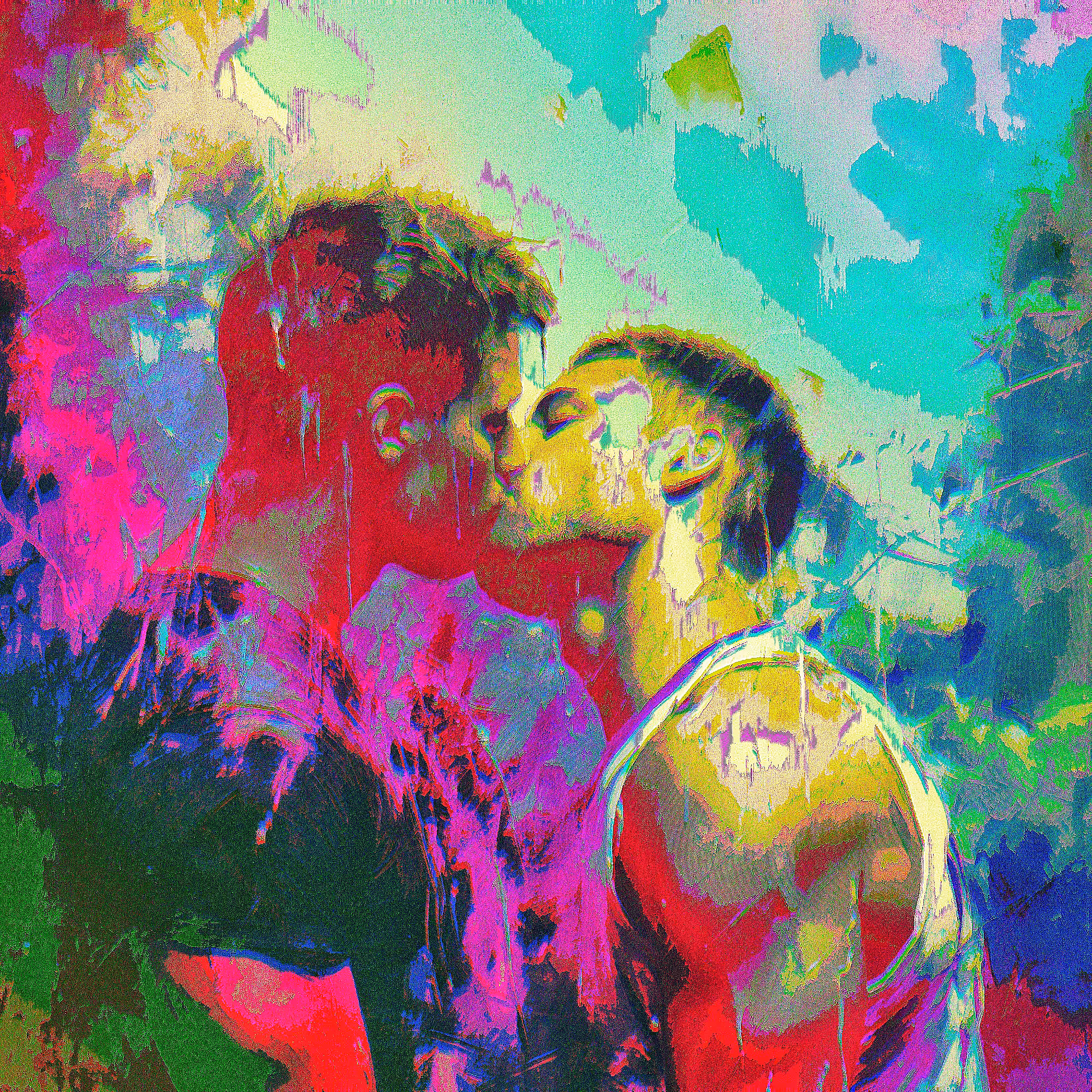 TWO MEN KISSING #007. Now I'm yours