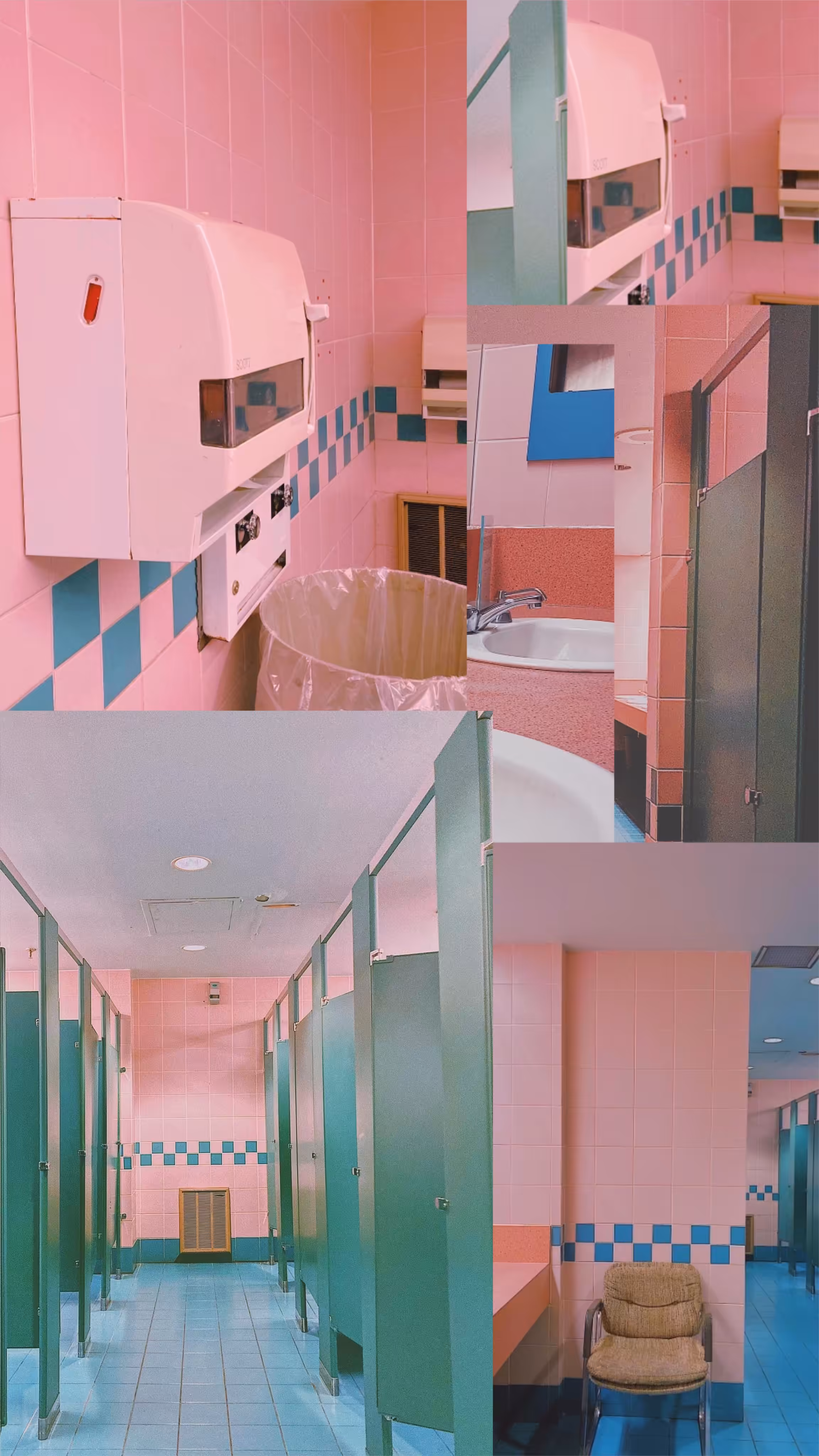 </p>MallArchives</br>Pretty in Pink- Washroom