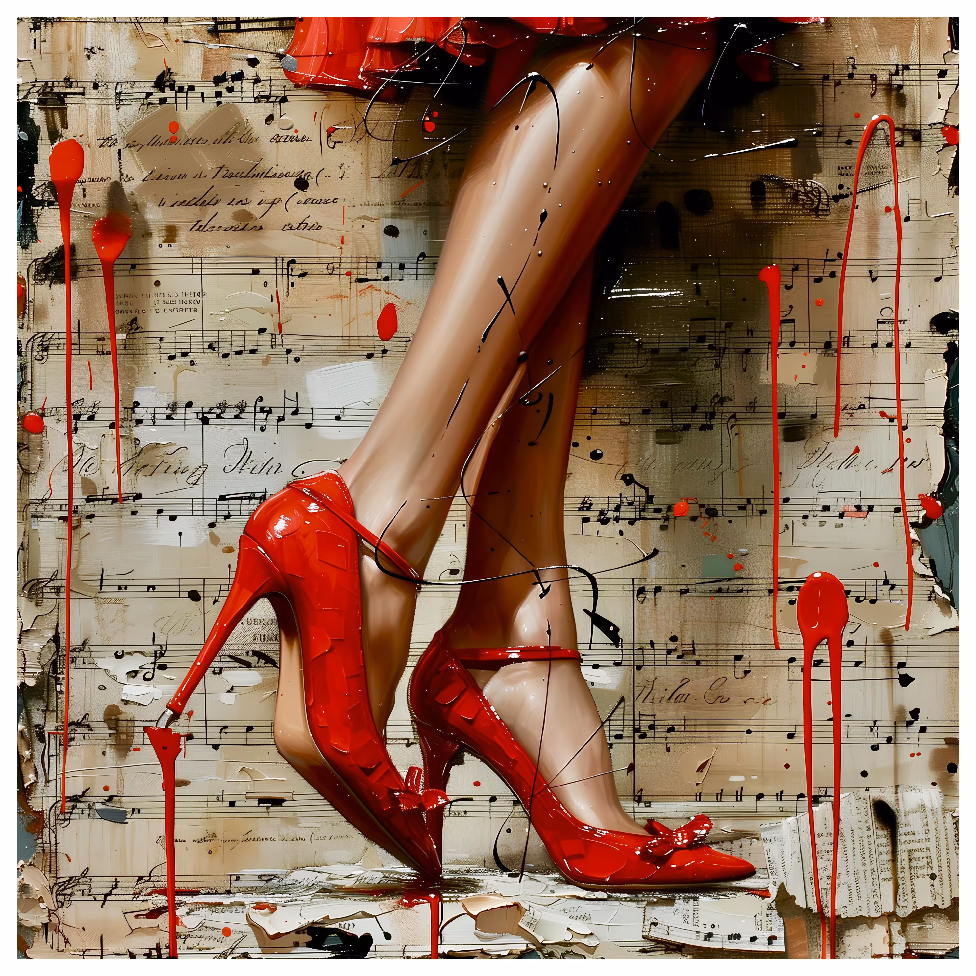 Red high heels 