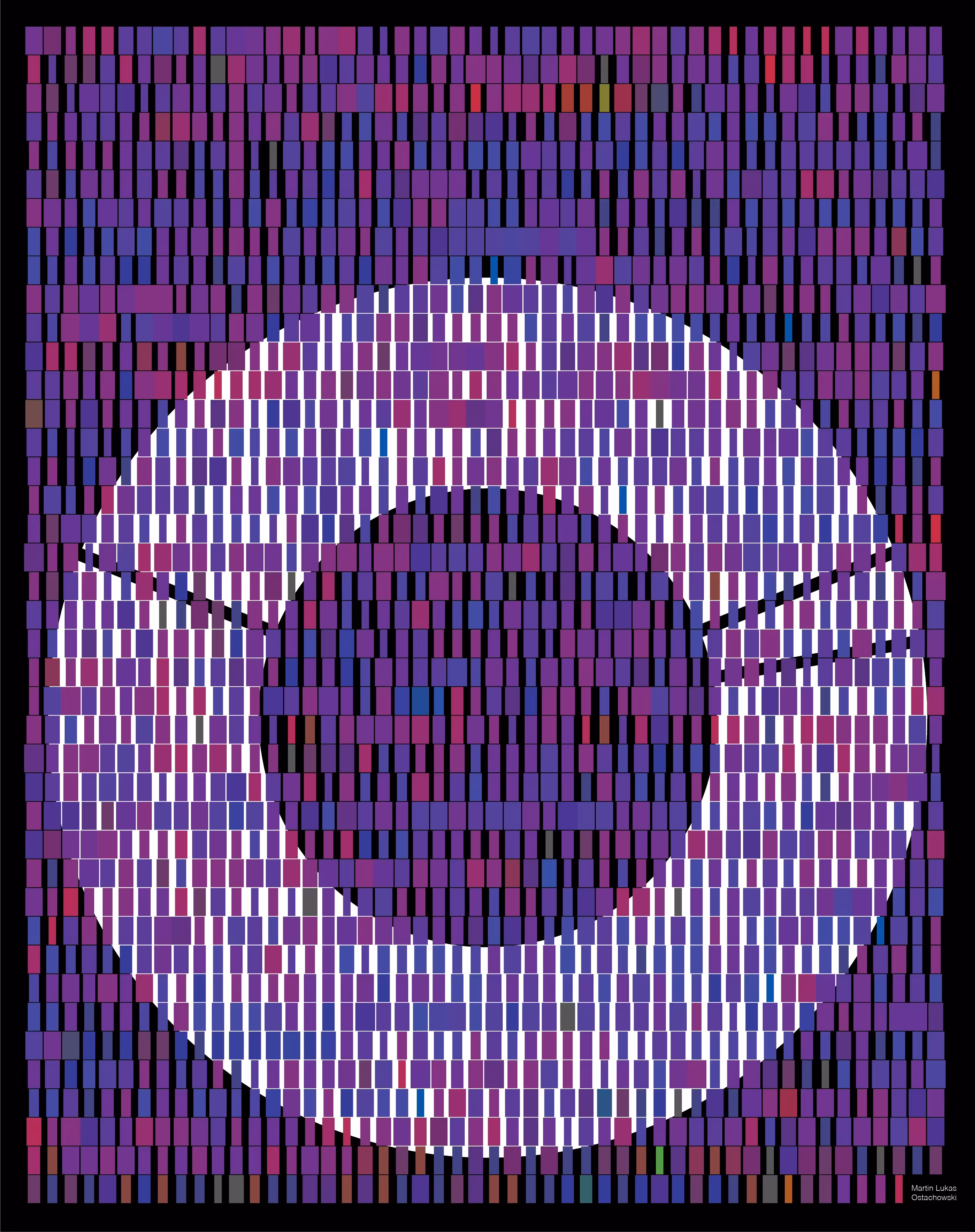 Seed Phrase Words Visualization RGBVSC Black Edit.