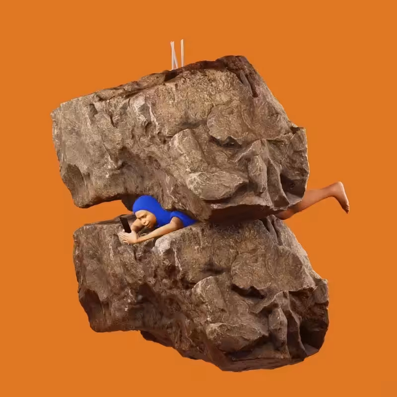 Texting GM from the tr*nches, where there is fast wifi and rock paintings. 