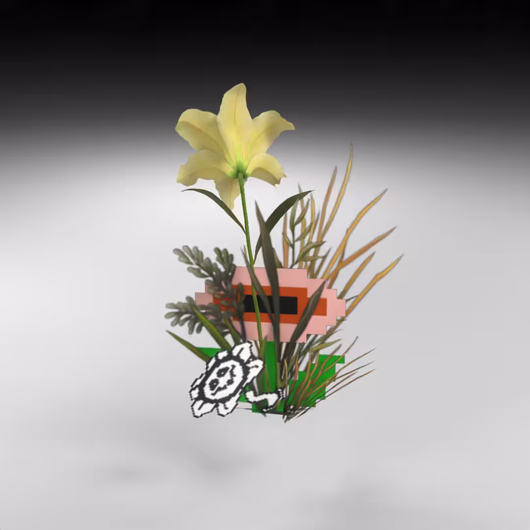 Hand-hacked Bouquet 44
