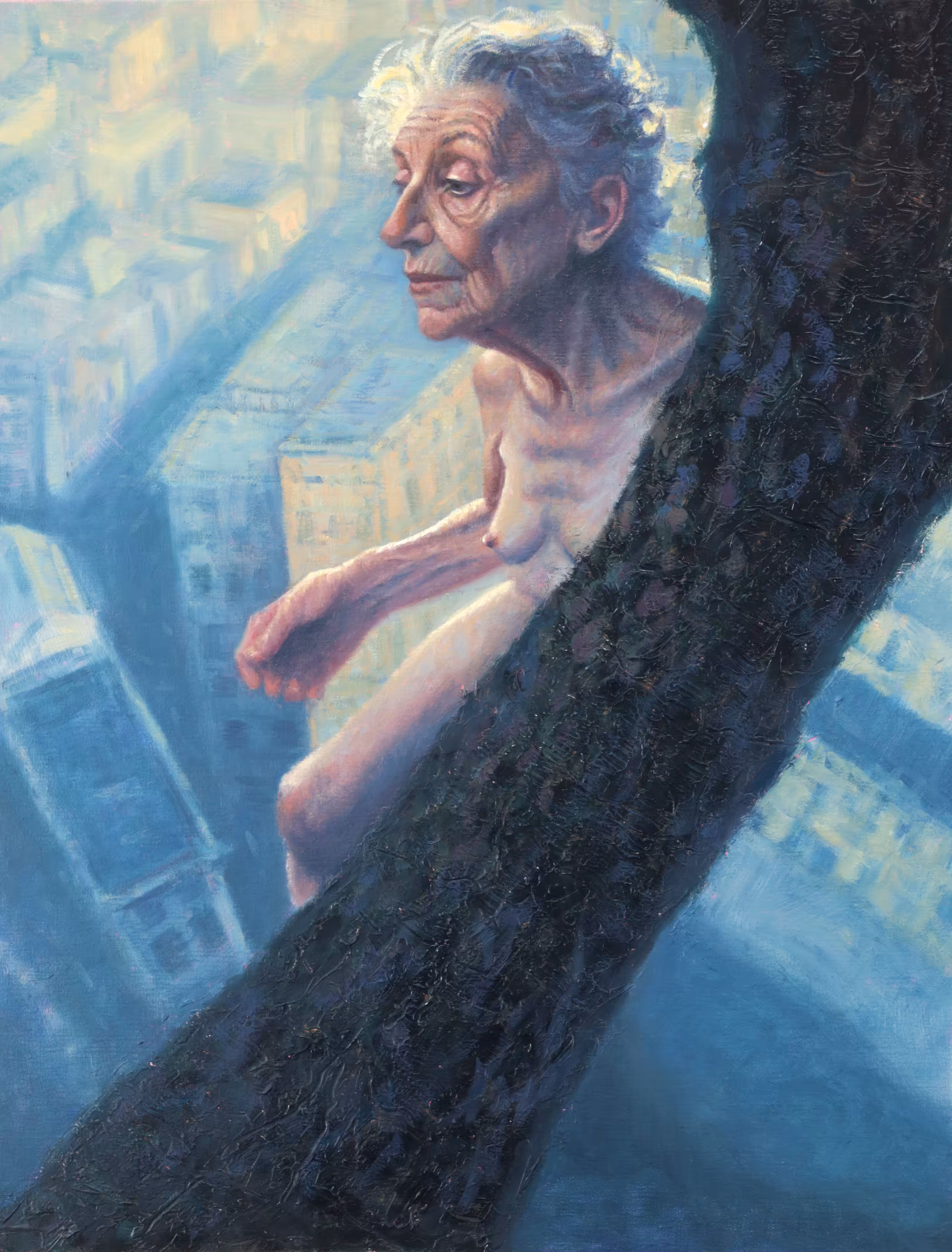 The weight of looking down