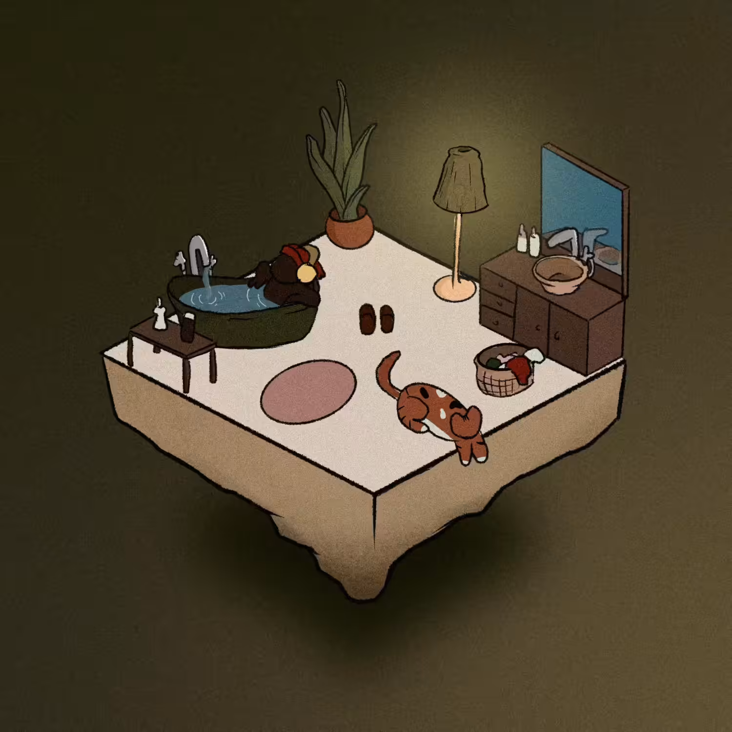 Lofi roomie #35 ( relax in the tub )