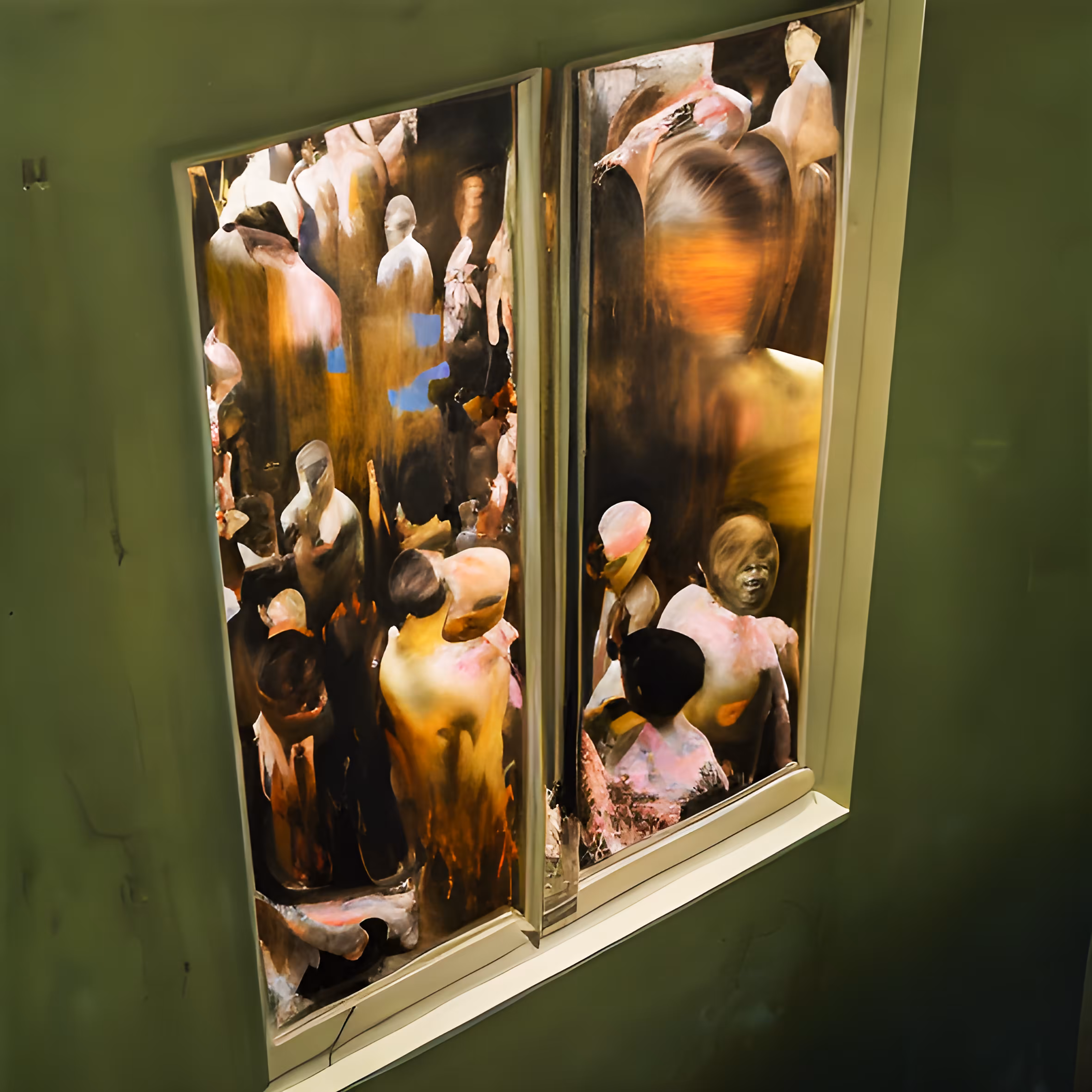 figurative painting: In other people's windows
