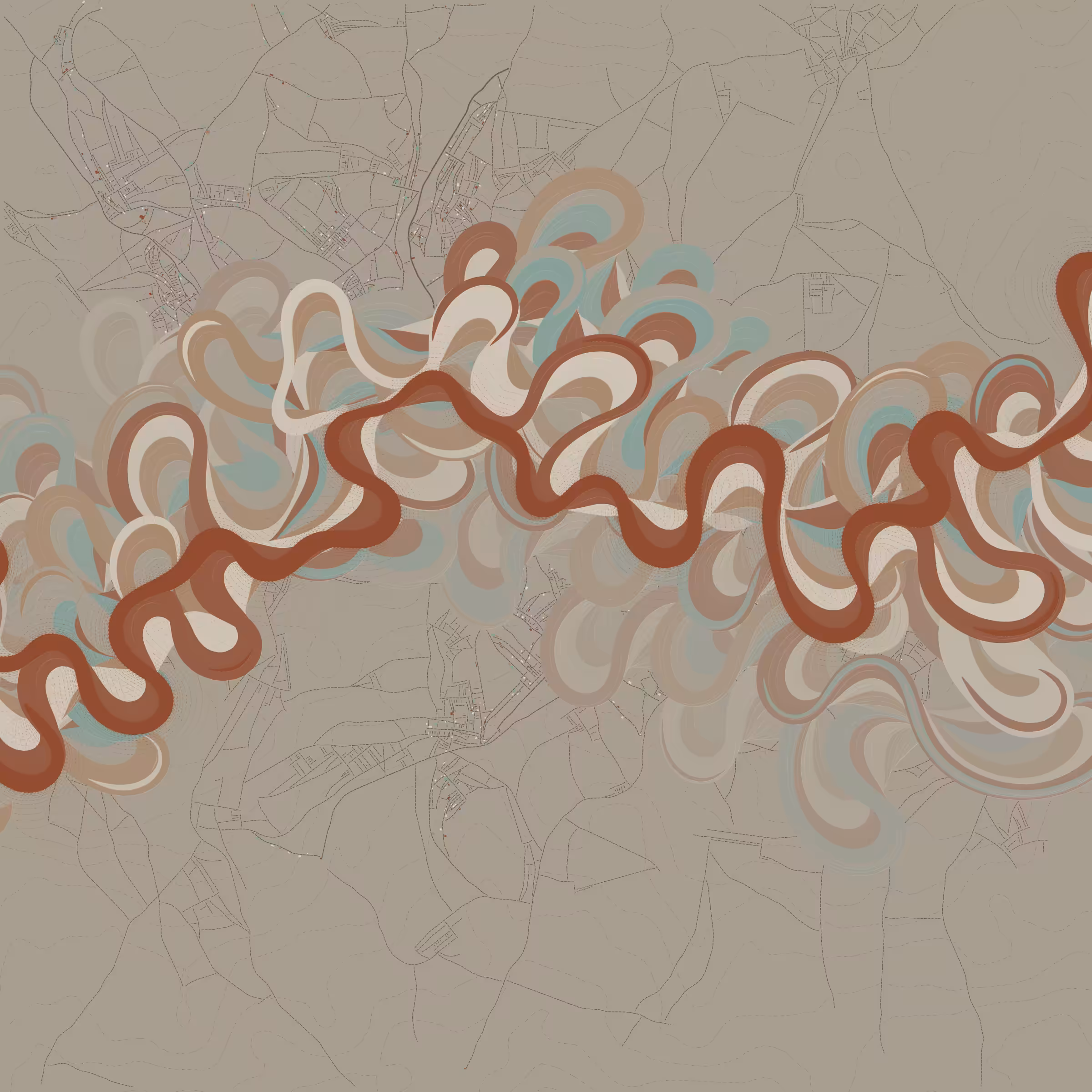Ancient Courses of Fictional Rivers #910