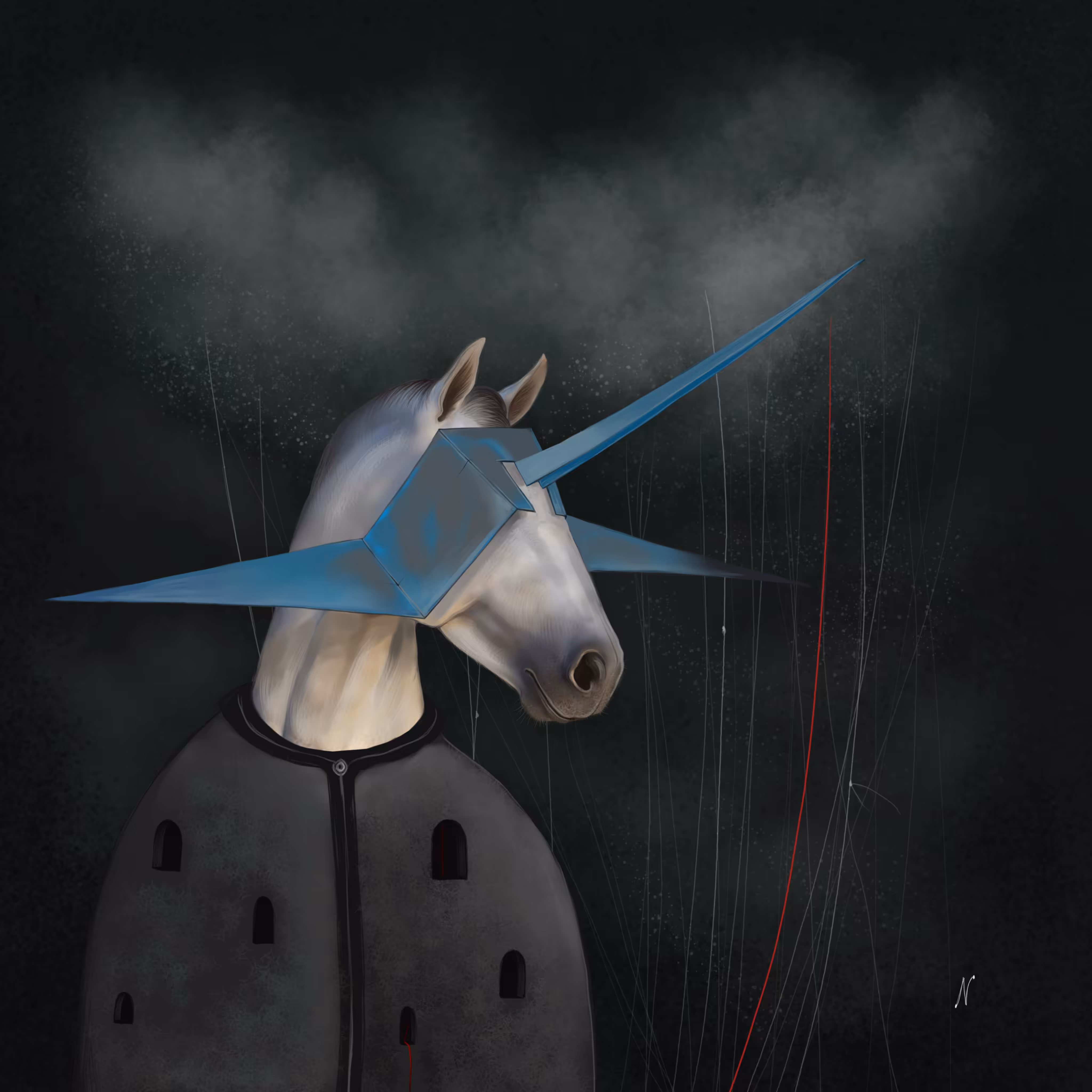 Dreaming horse