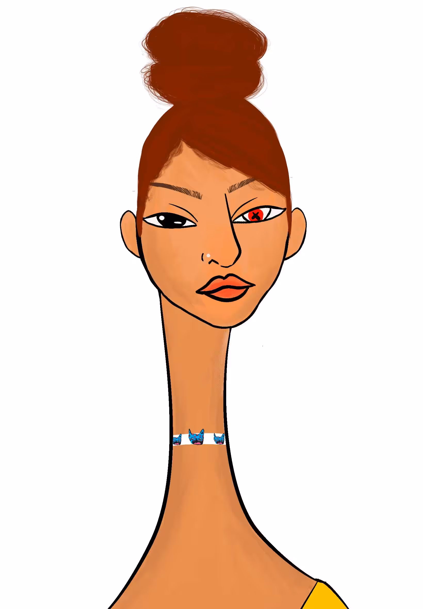 Long Neckie Lady #2373