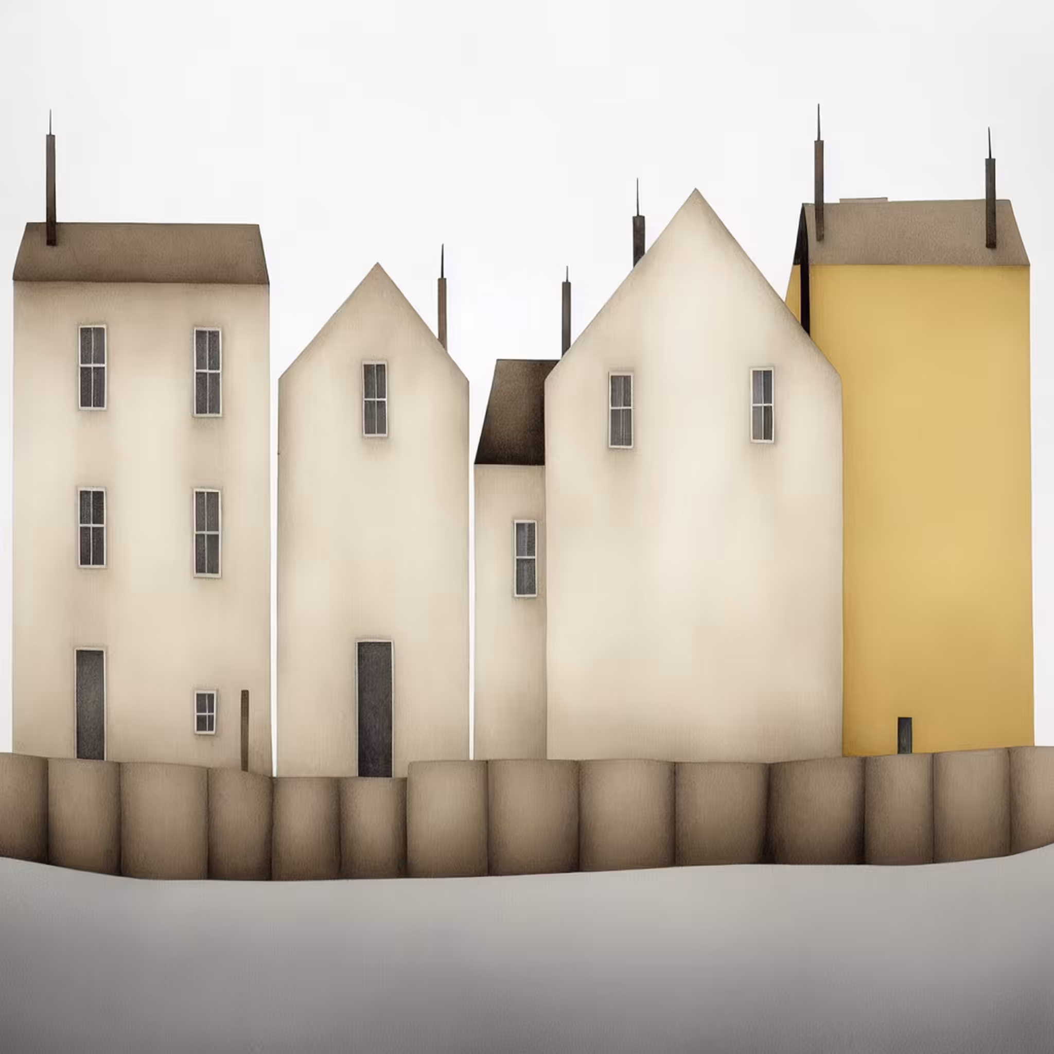 Yellow Trees and Houses - 1 #10