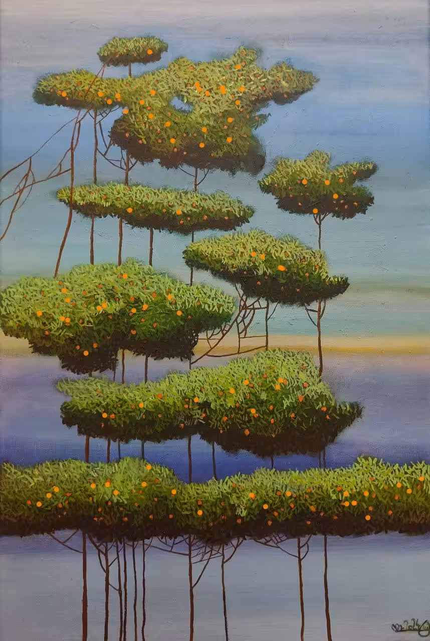 Orange trees