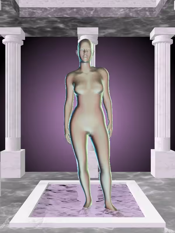 HeavenComputer: The Excited Chatoyant Amazonite Woman #4478
