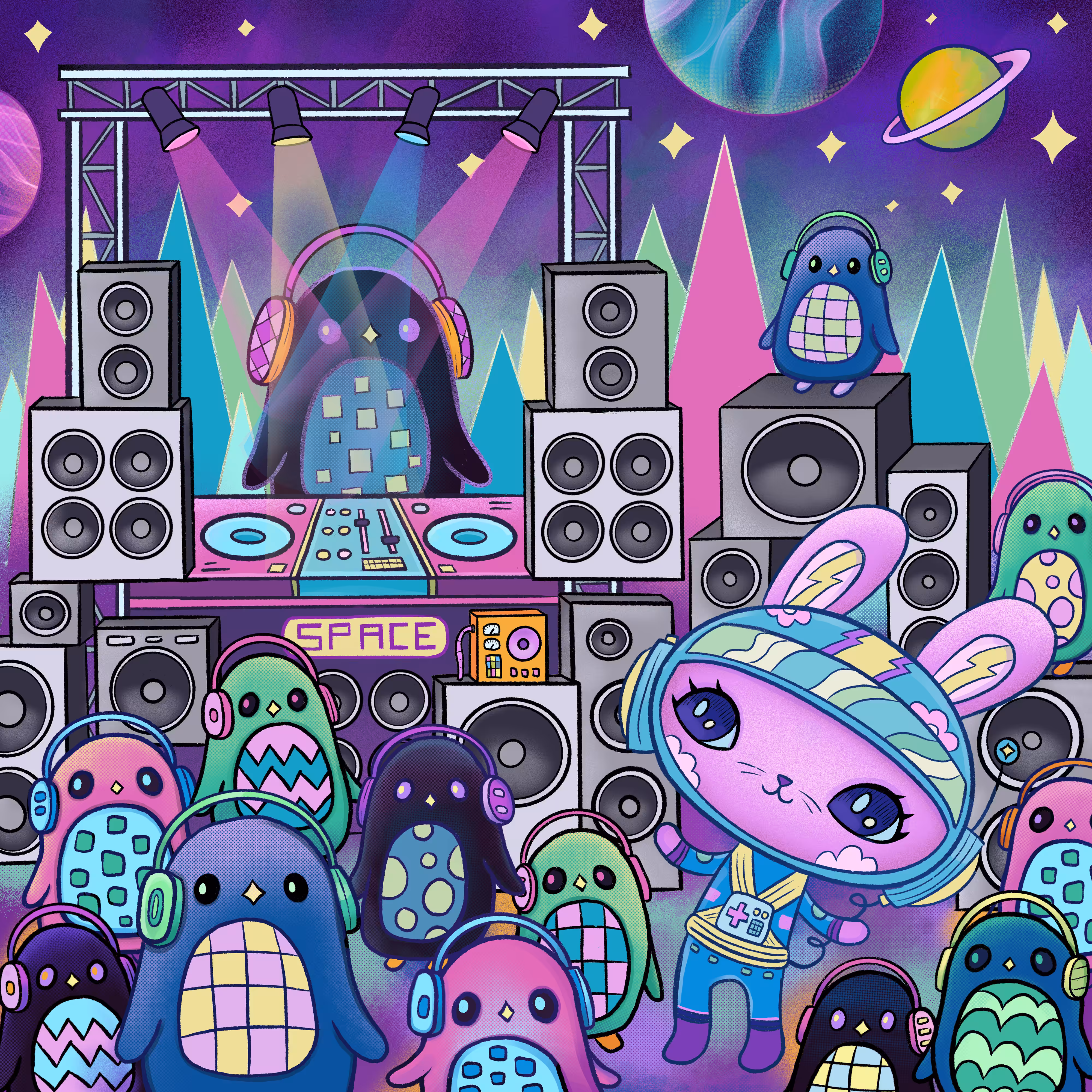 DJ Space Penguin Planet