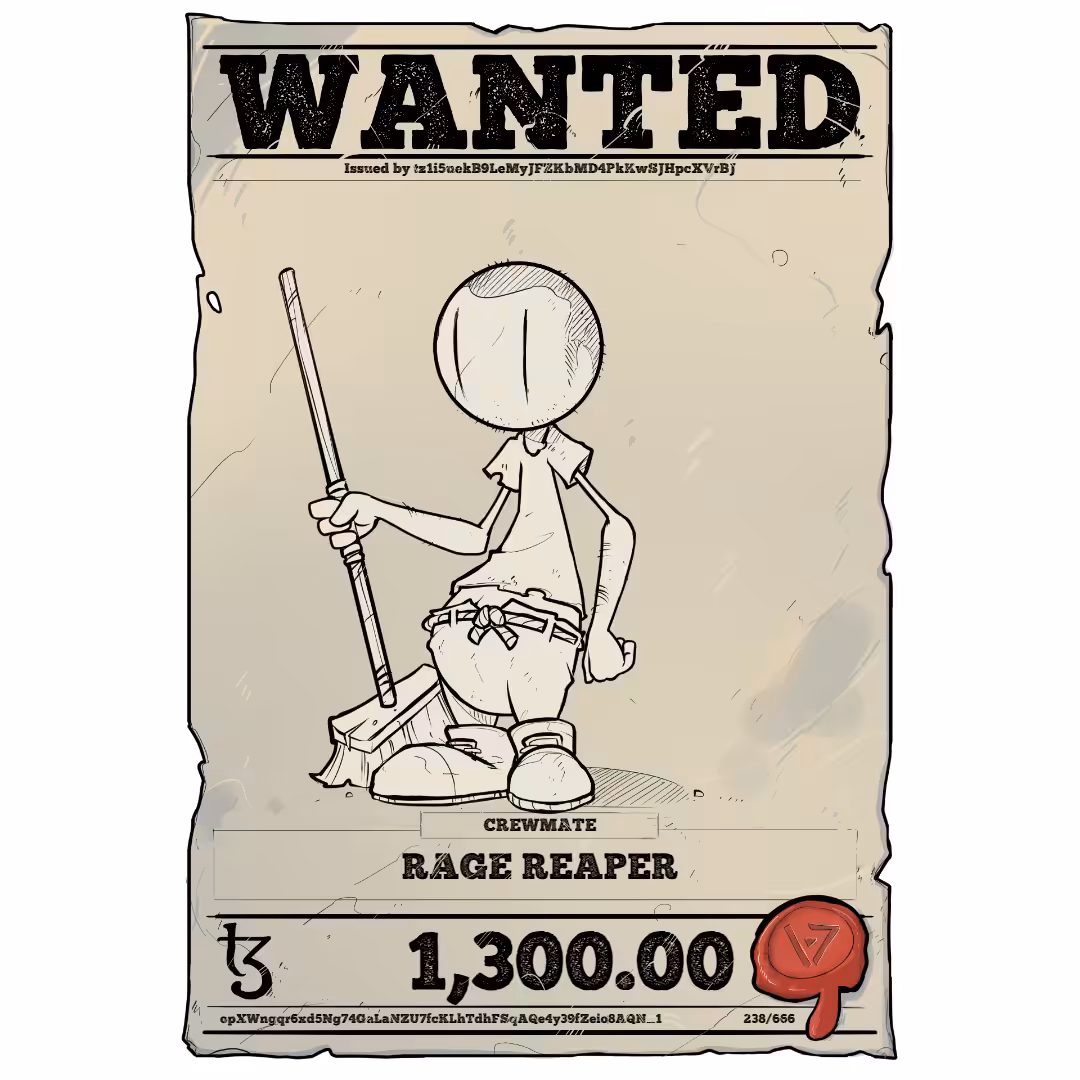 RAGE REAPER | TEZOS PIRATE 238/666