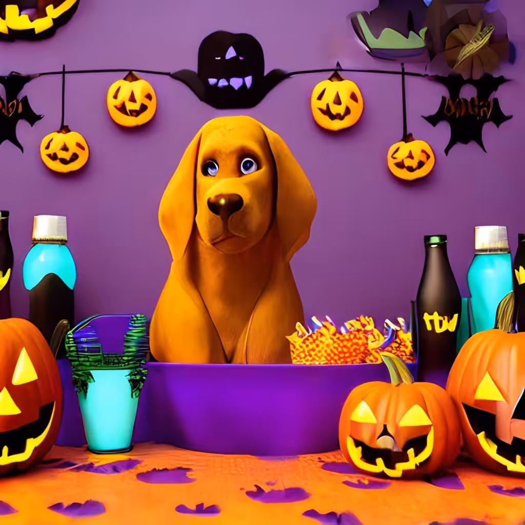 My Dog on Halloween 
