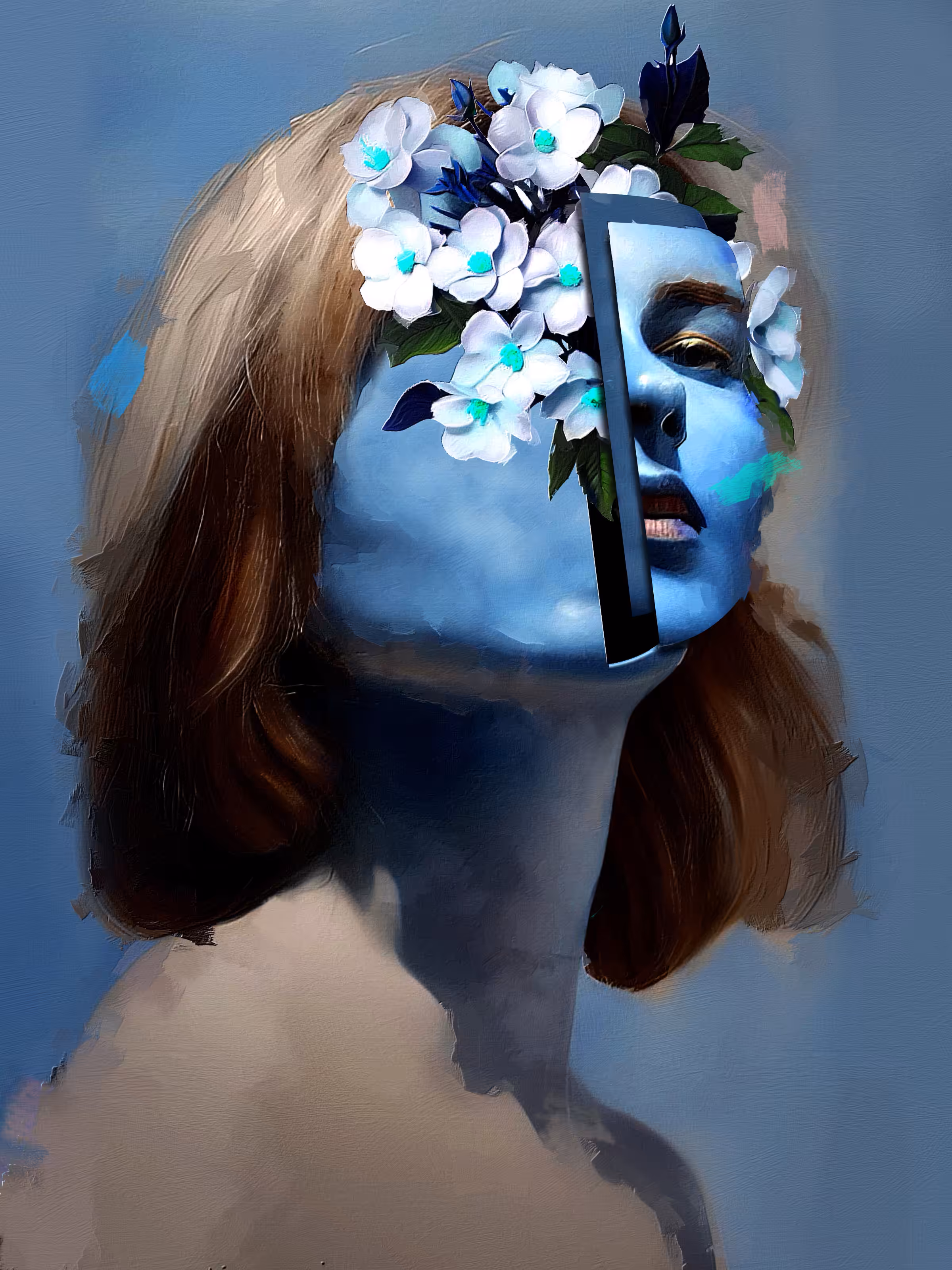 The blue that intertwines and shines like Sonata White 