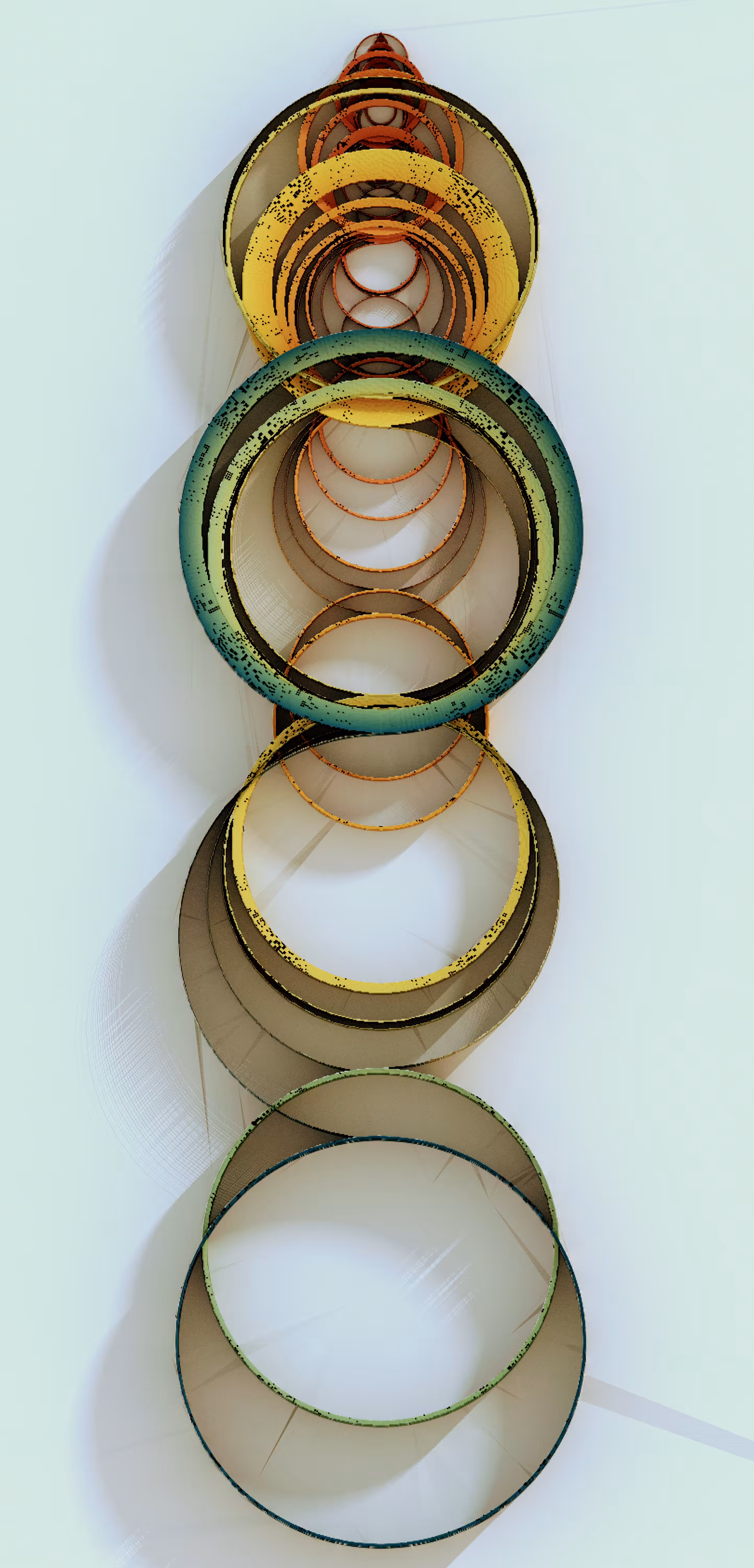 Recamán's Rings