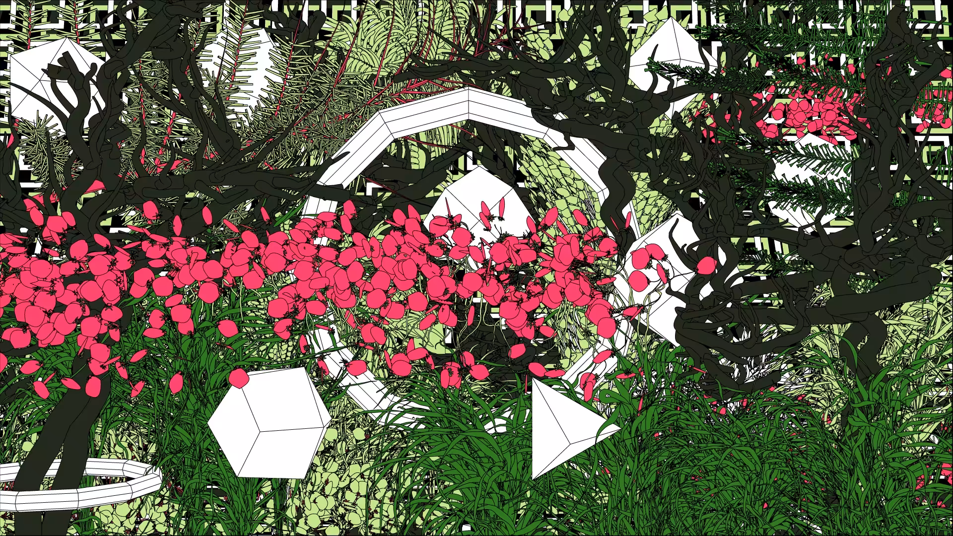 Geometric formations.