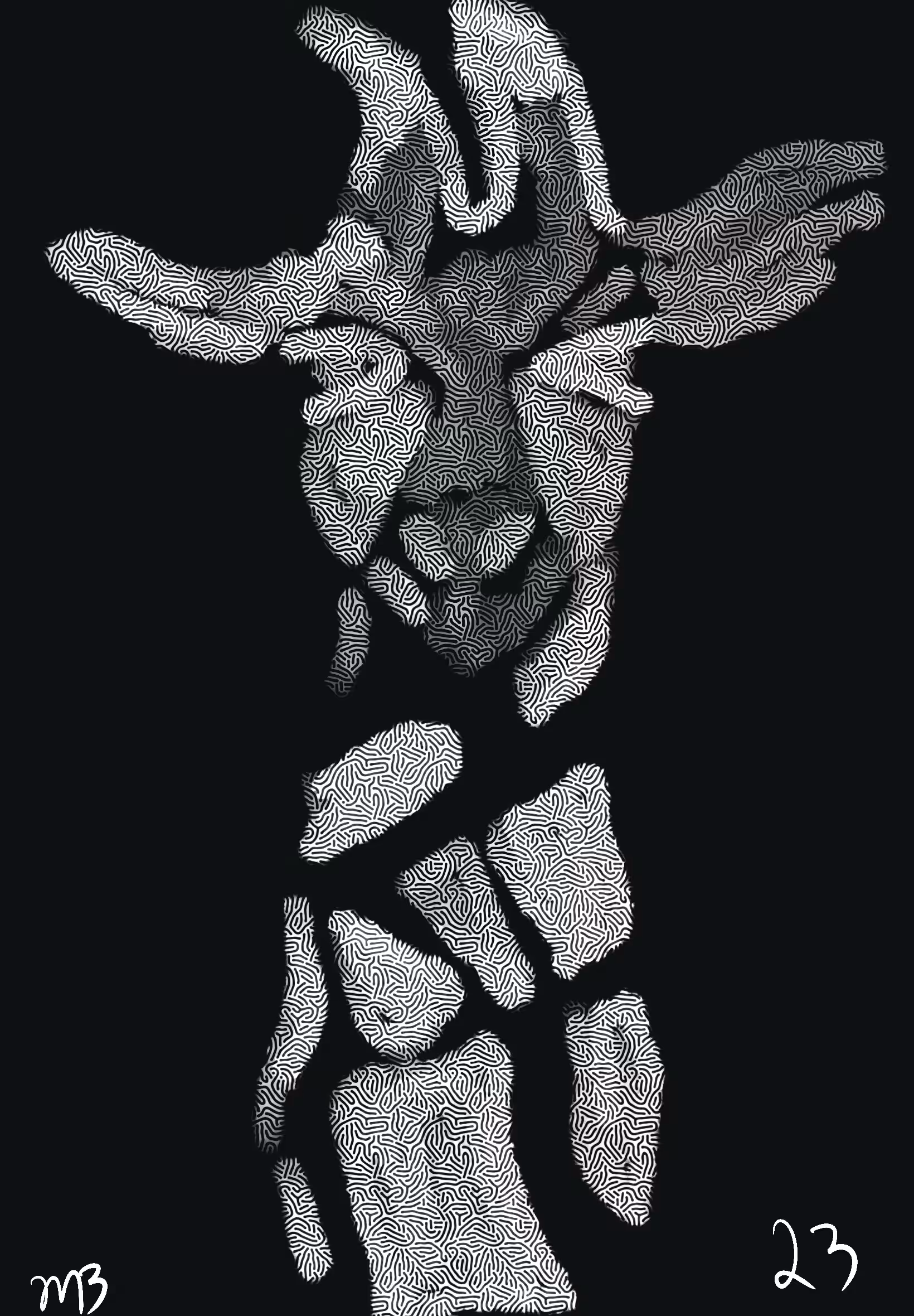 Relaxed Giraffe