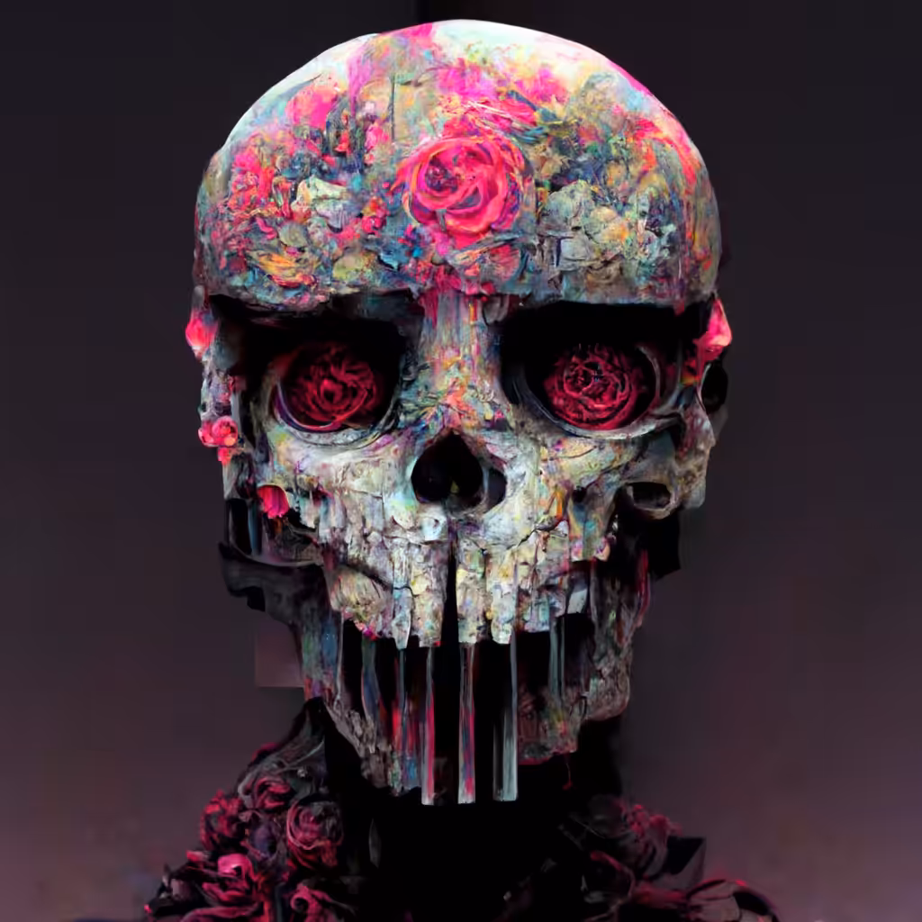 Rose Skull #6
