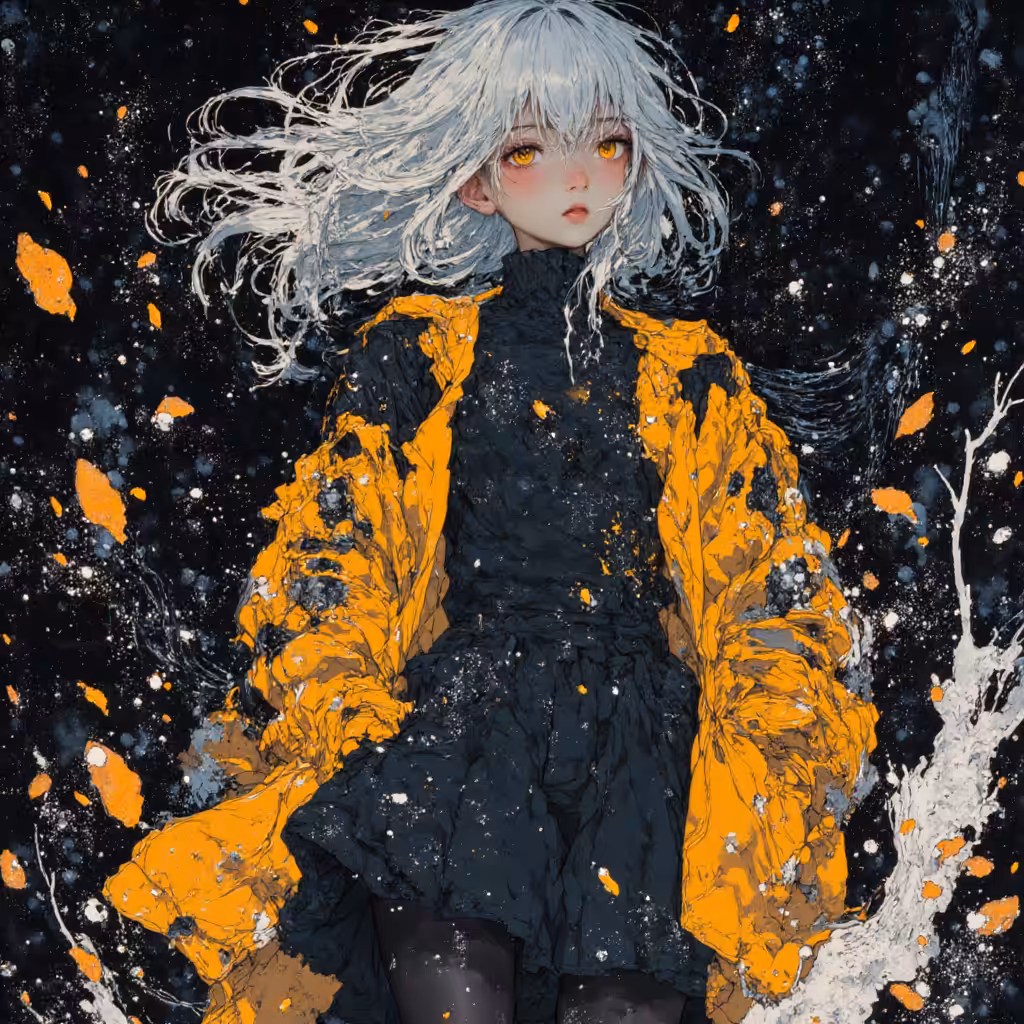 "Stellar Wanderer: Ember of the Cosmos"