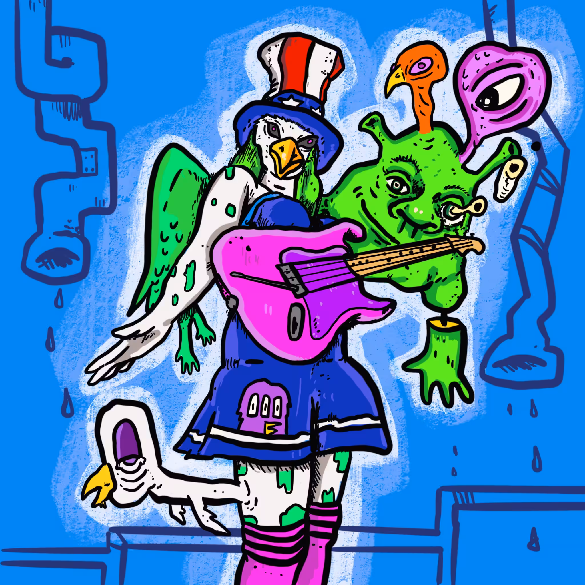 Crypto Carnies Vol 3: Escape Through the Sewer: Eagella the Toxic Ringmaster 
