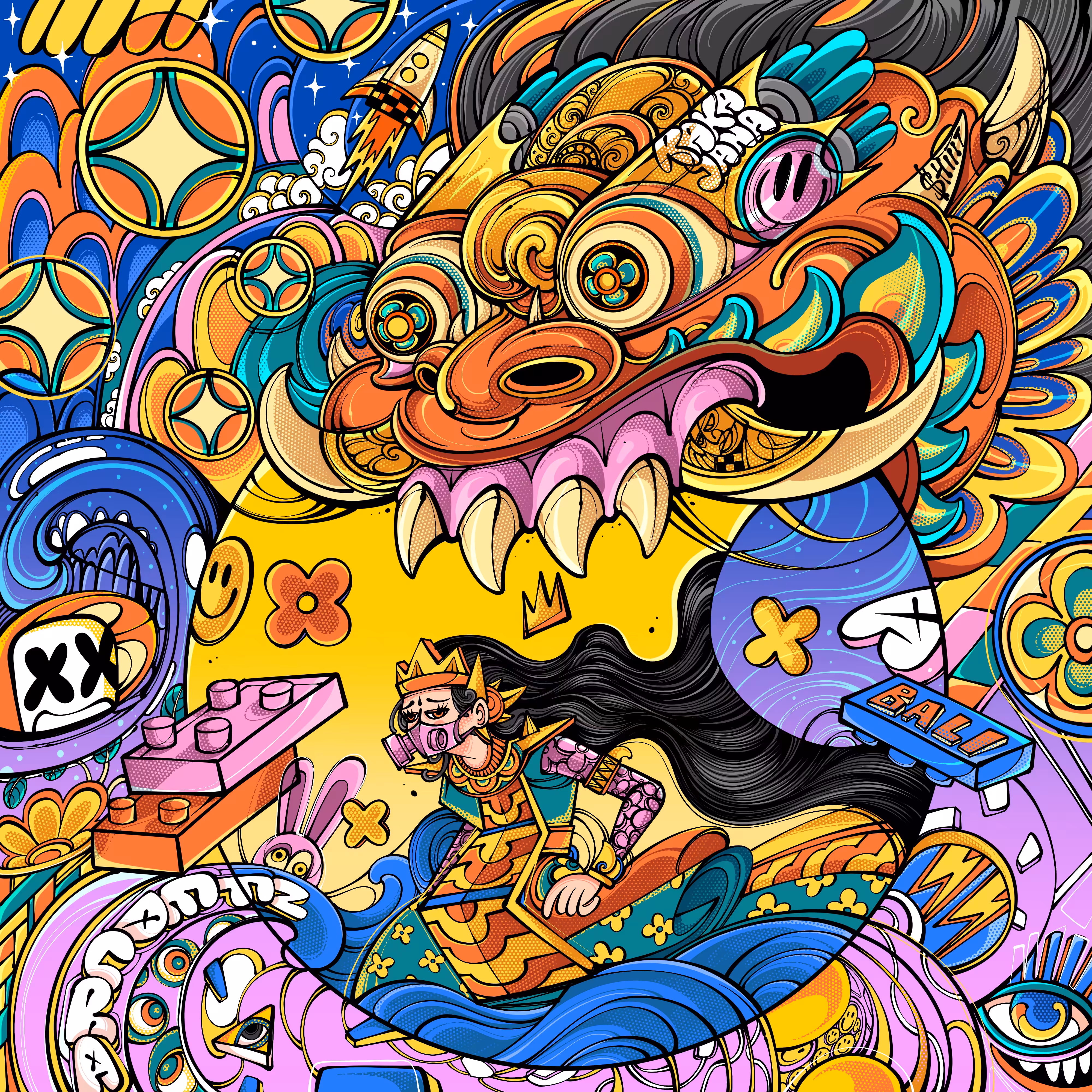 Khala Rau (The Folklore of the Lunar Eclipse from Bali : The Rejected Giant's Love)