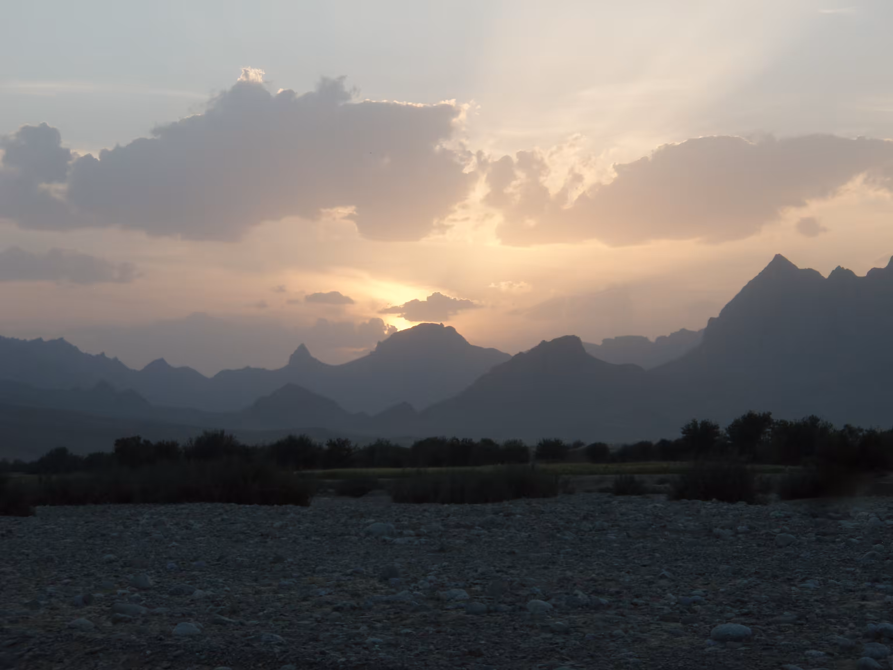 Sunset in Bhuji Bhast