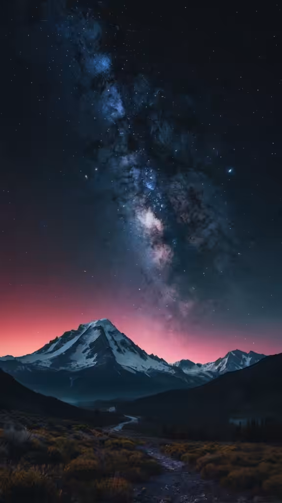 The Happy Valley: Sky and mountains