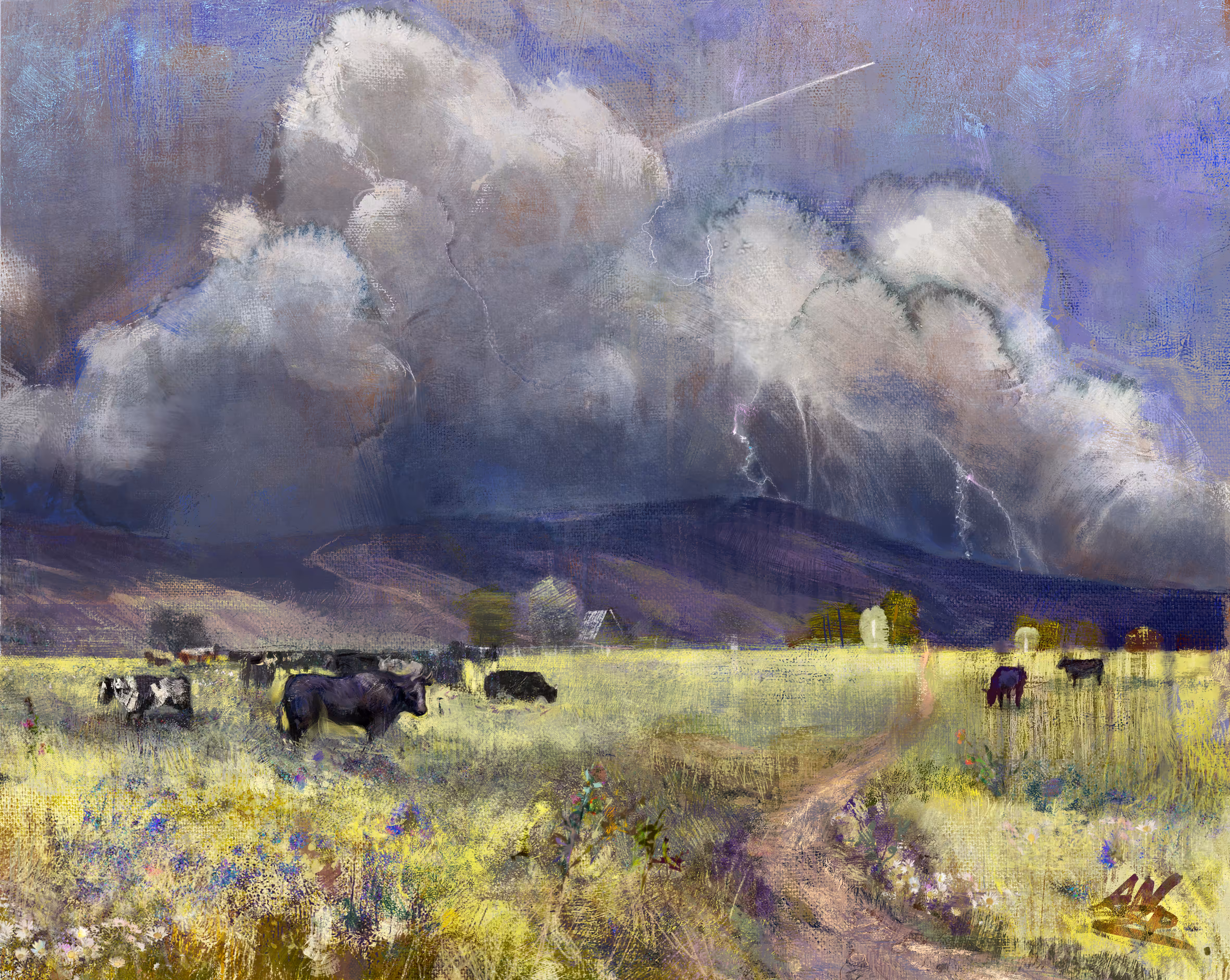  Field before the storm