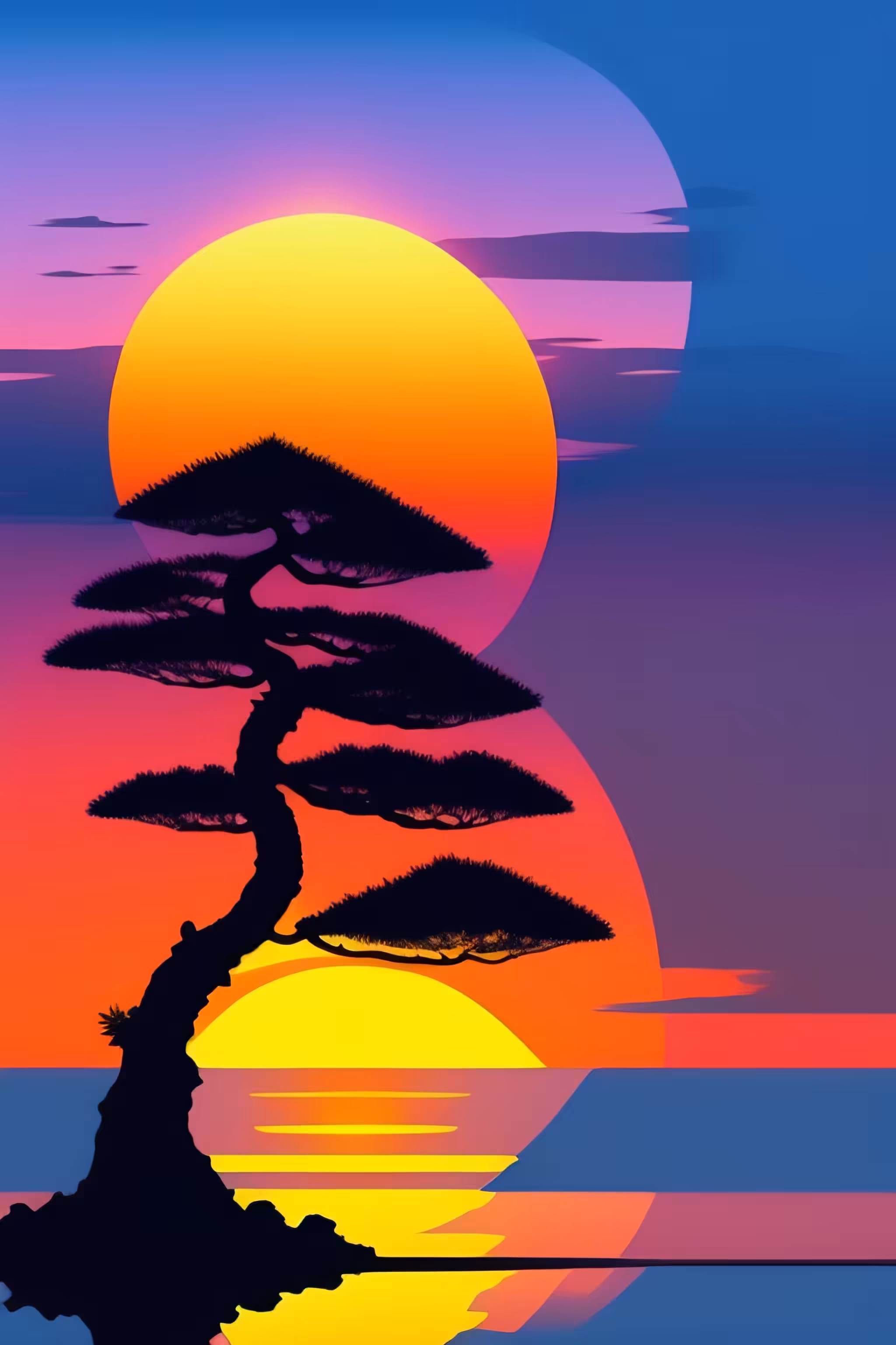 Bonsai Silhouette #1