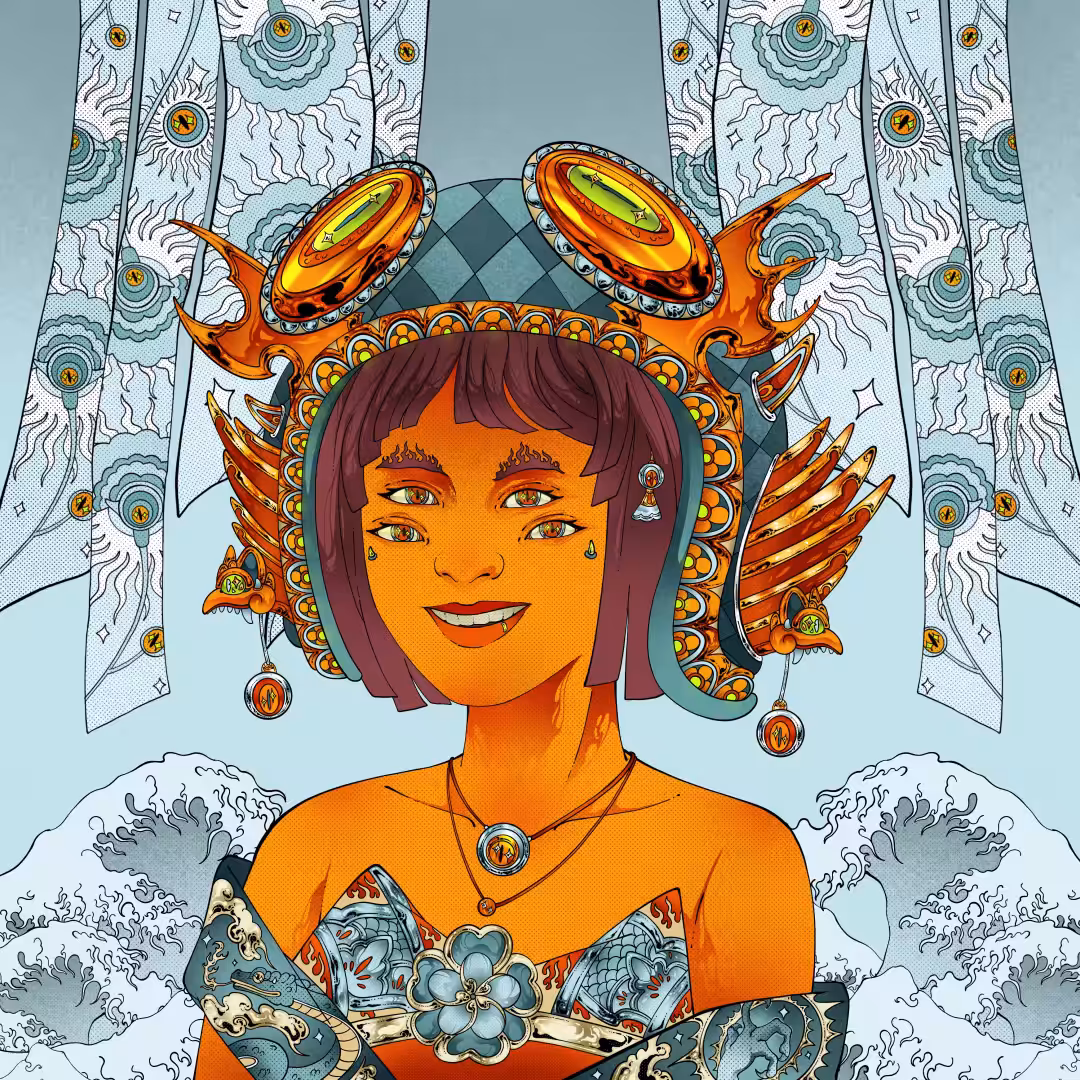 owangeboy and frens #77 - owange grrl by Yoga Sahaputra