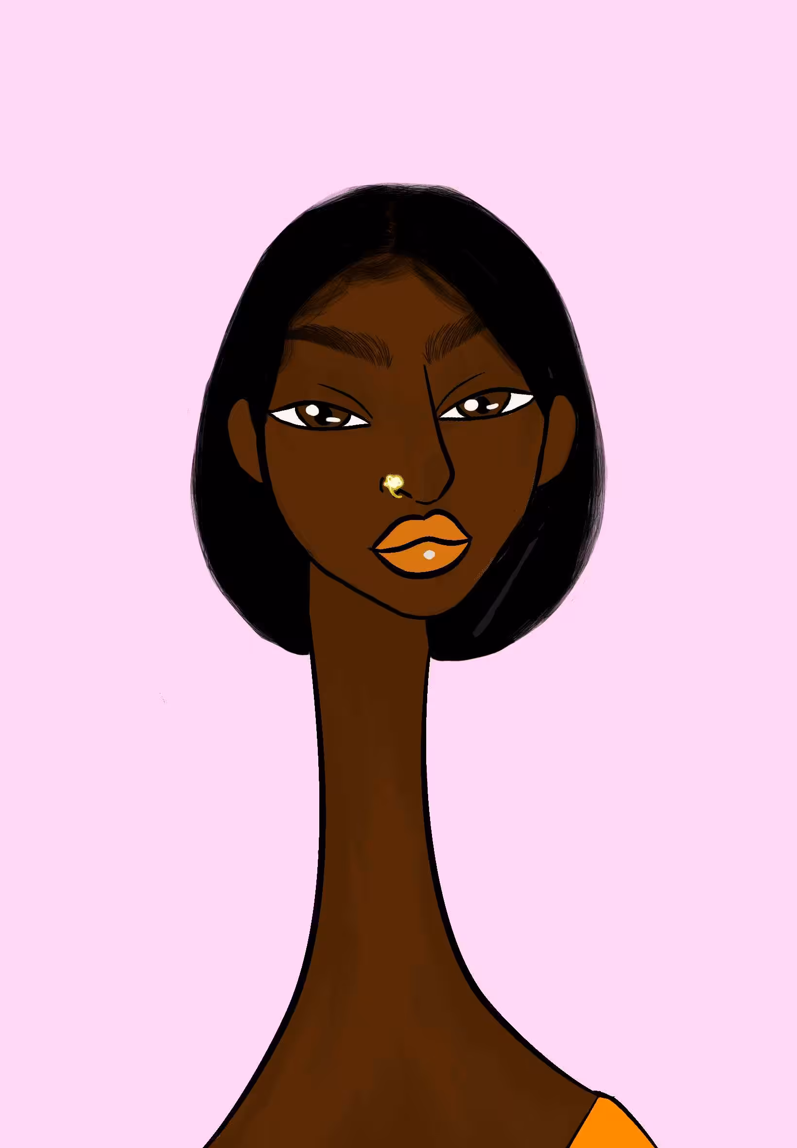 Long Neckie Lady #926