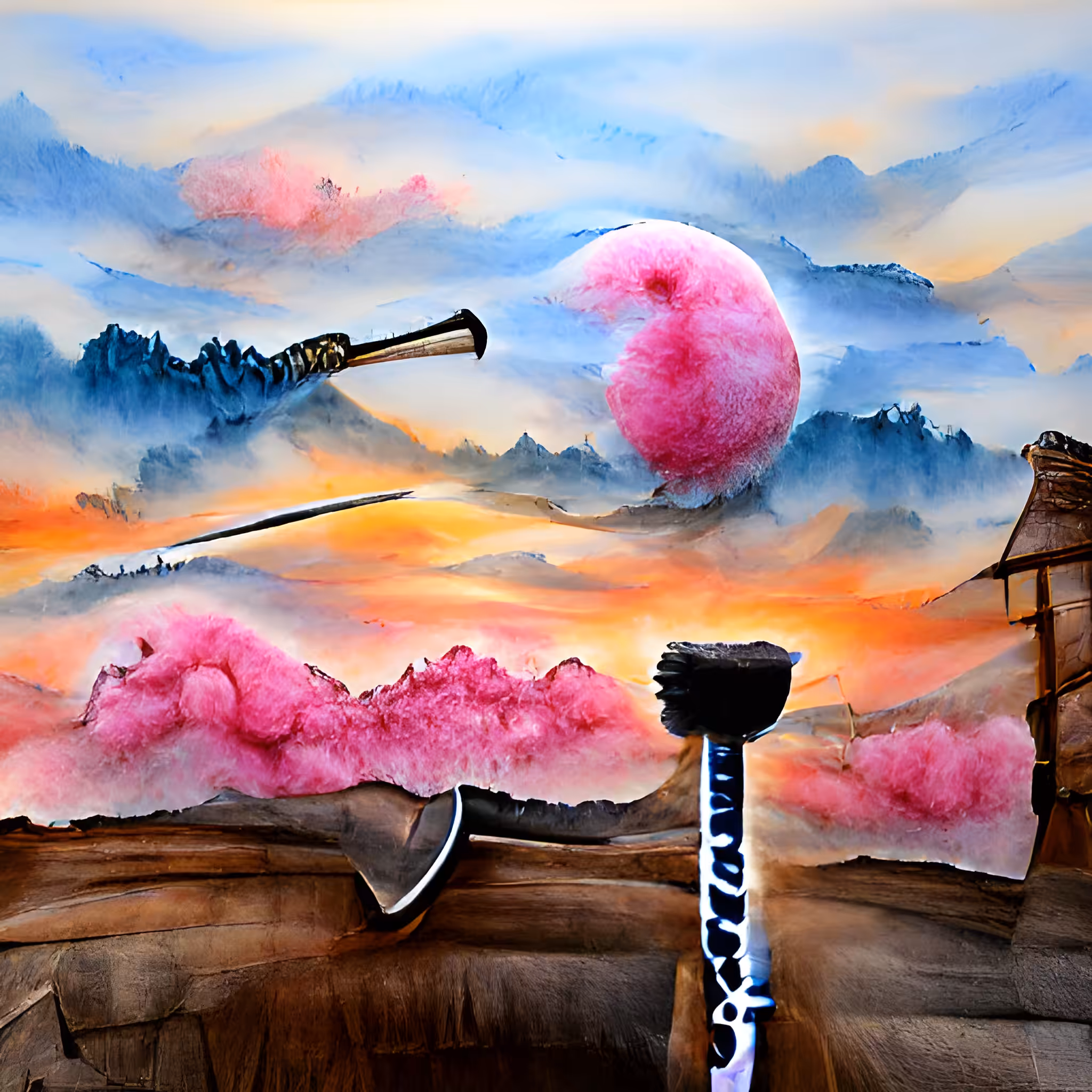 Cotton Candy Katana #02 