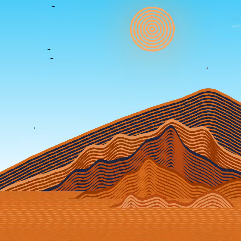Painted Mountain Sunset #124