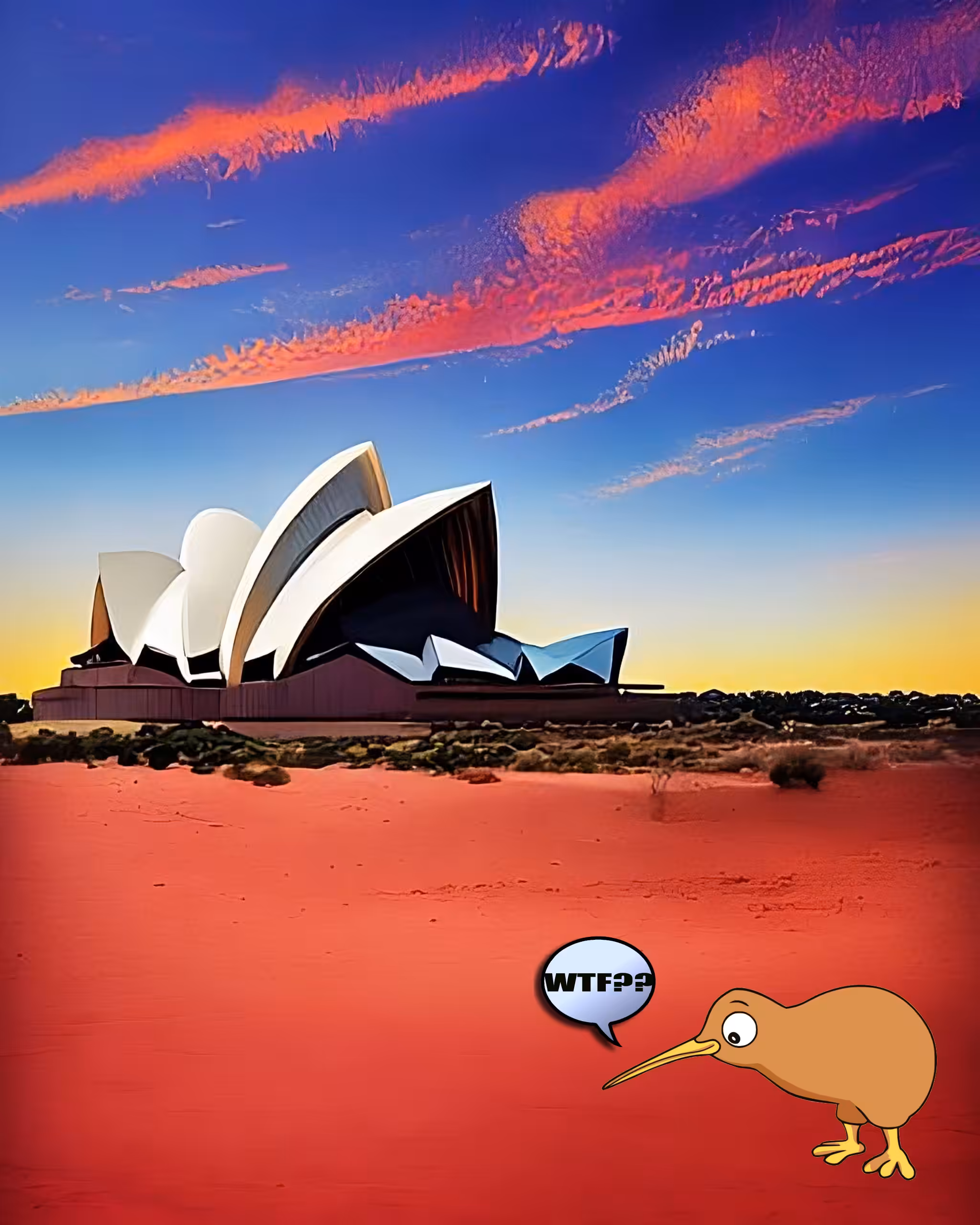 Kiwi got lost