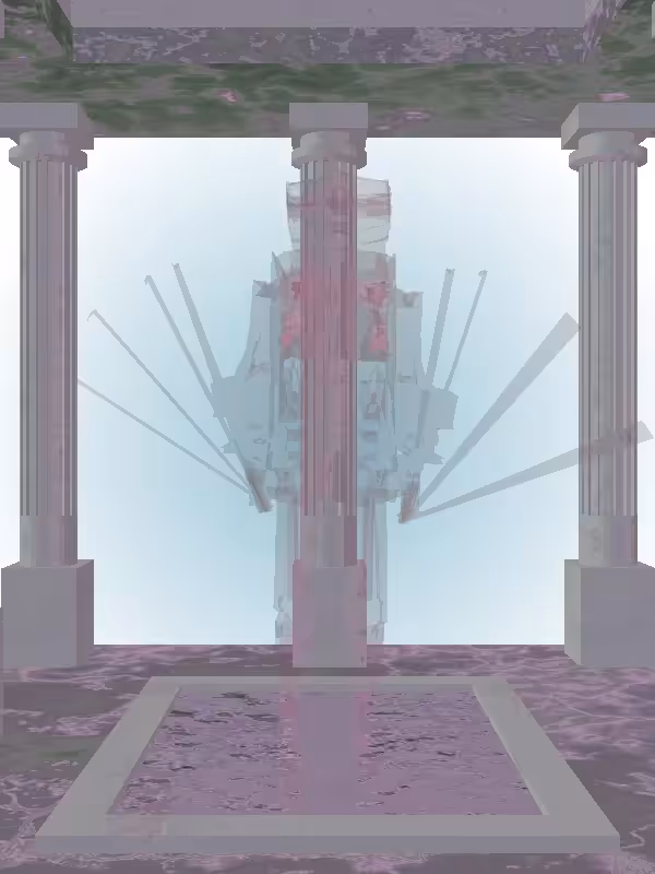 HeavenComputer: The Fading Jumping Sharp Magenta Woman #604