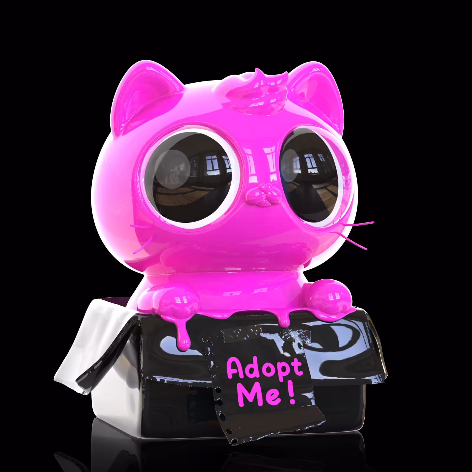 348 Orathai : Black & Pink