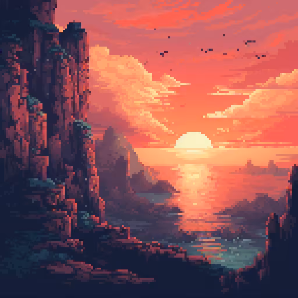 Pixel Sunrise