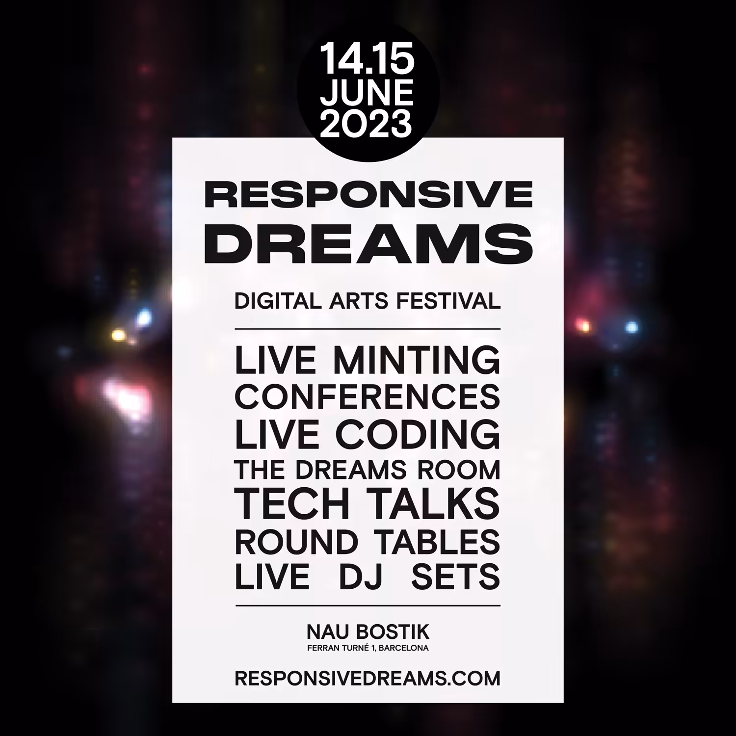 Responsive Dreams - 14/15 June 2023 - re-flex-ions Edition