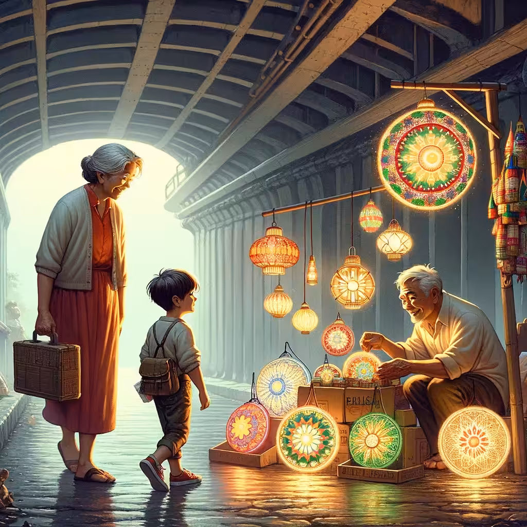 Lanterns Under the Bridge: A Childhood Memory