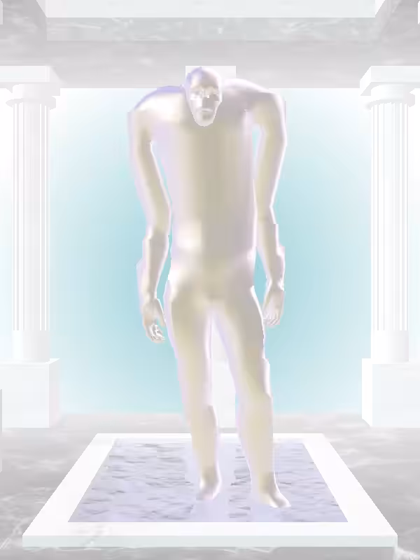 HeavenComputer: The Excited Shimmery Violet Garden Man #6882
