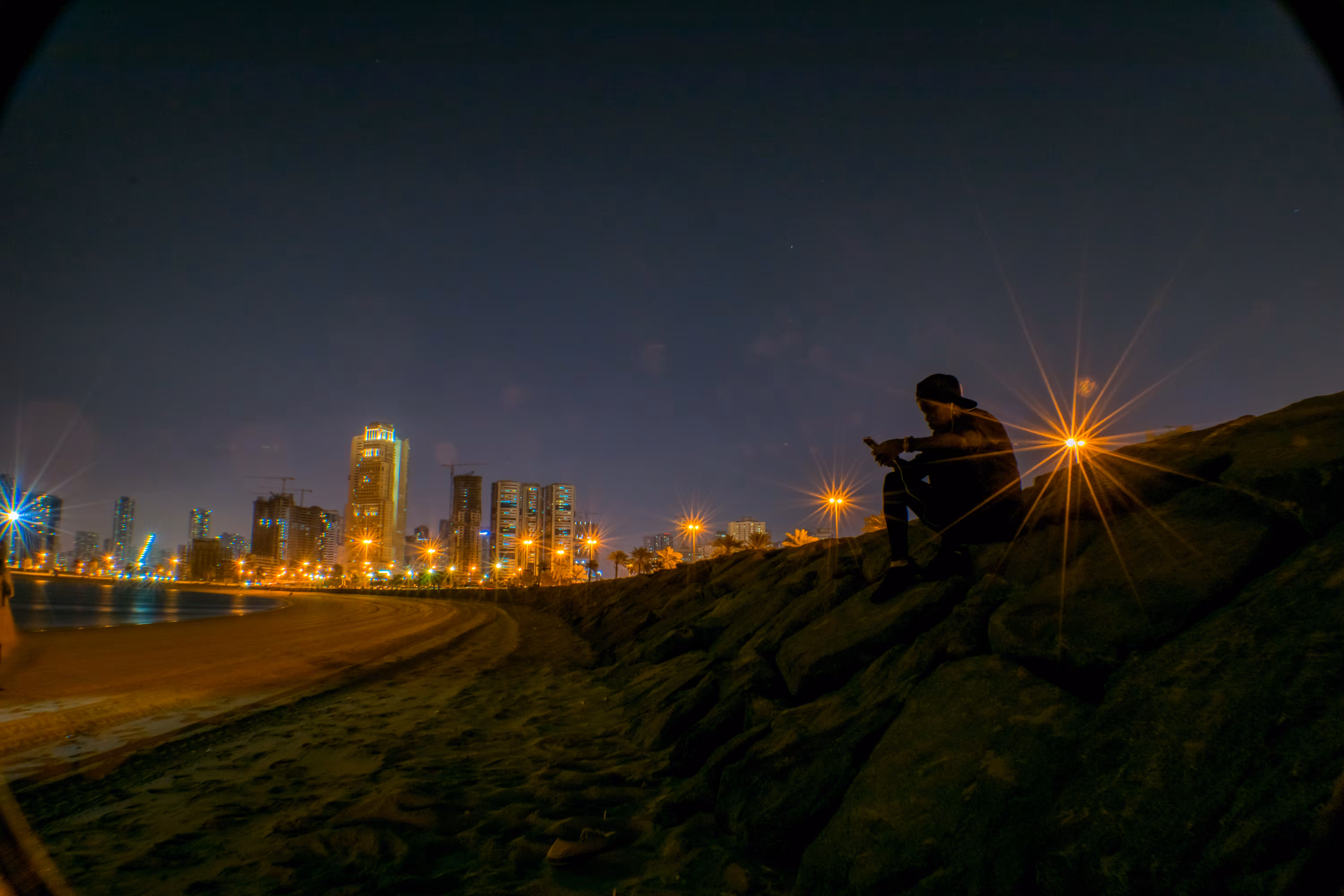 Dusk and Night at Mamzar