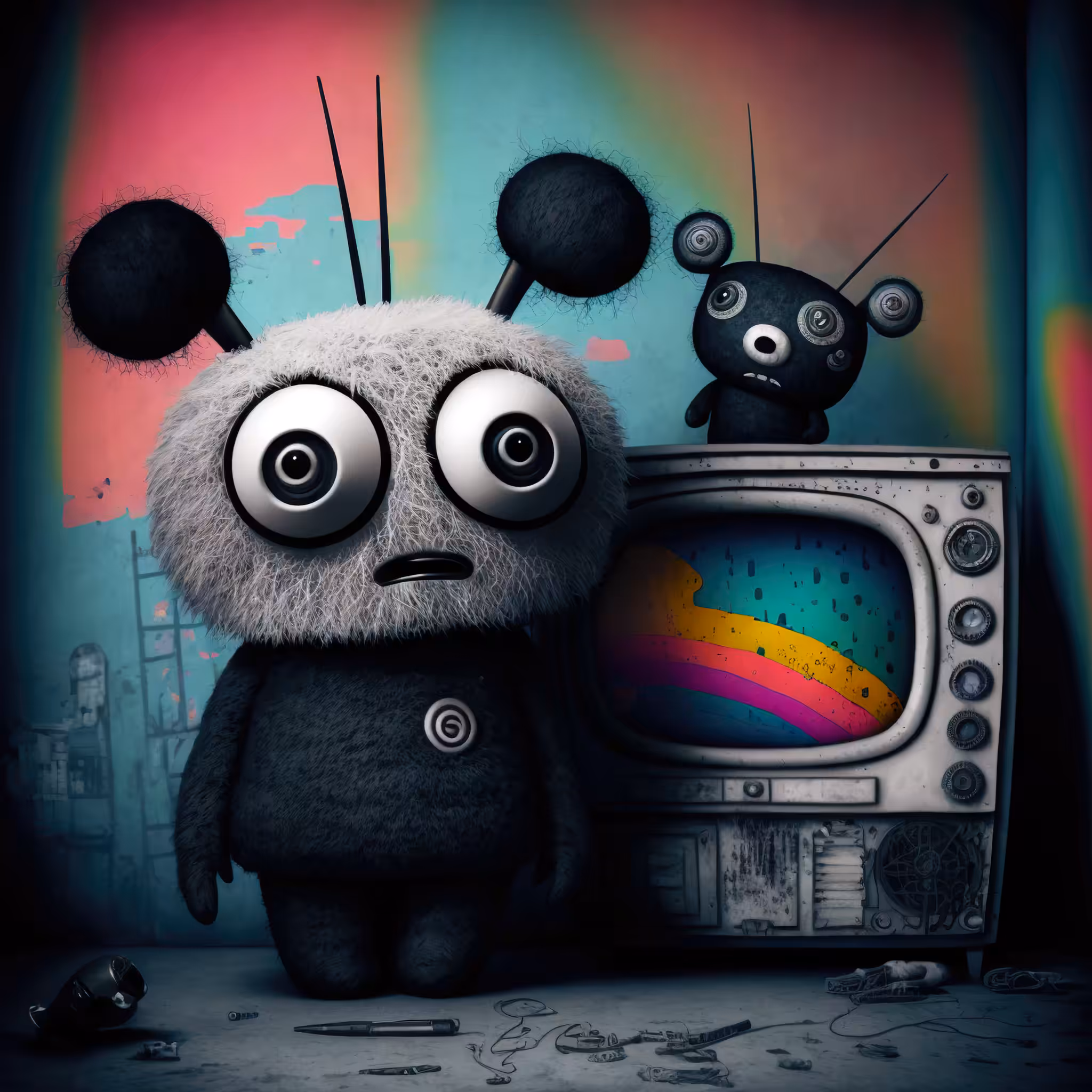 Ai Bear Art from GummyLSD: Beary Odd Friends #13