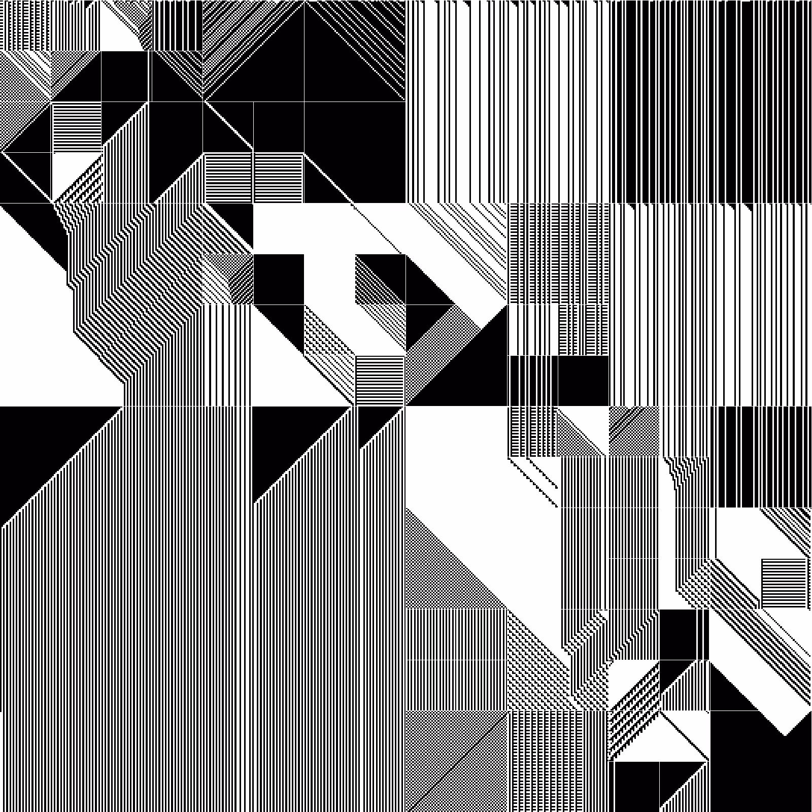 RULES (for Elementary Cellular Automata) #24