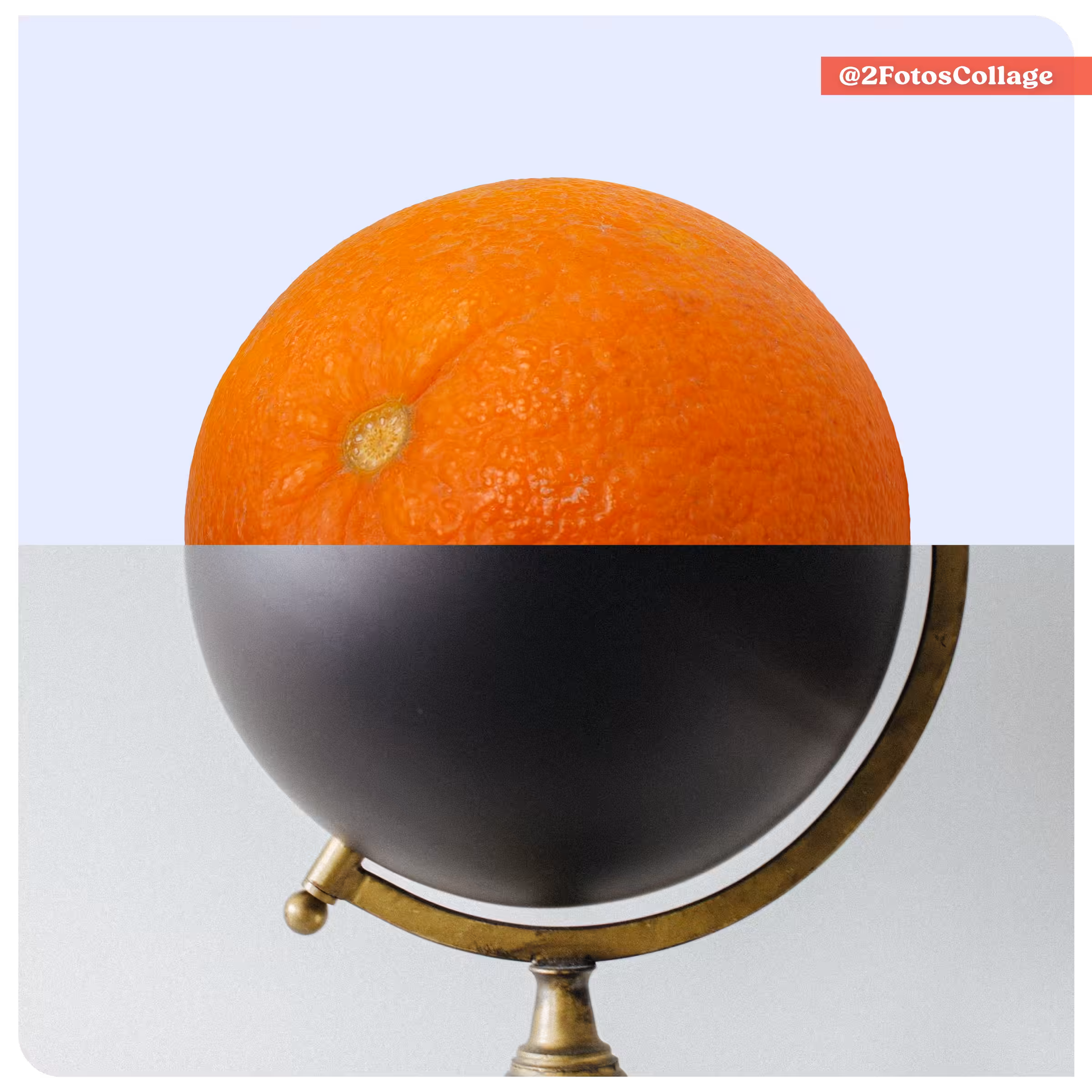 2FotosCollage Media Naranja